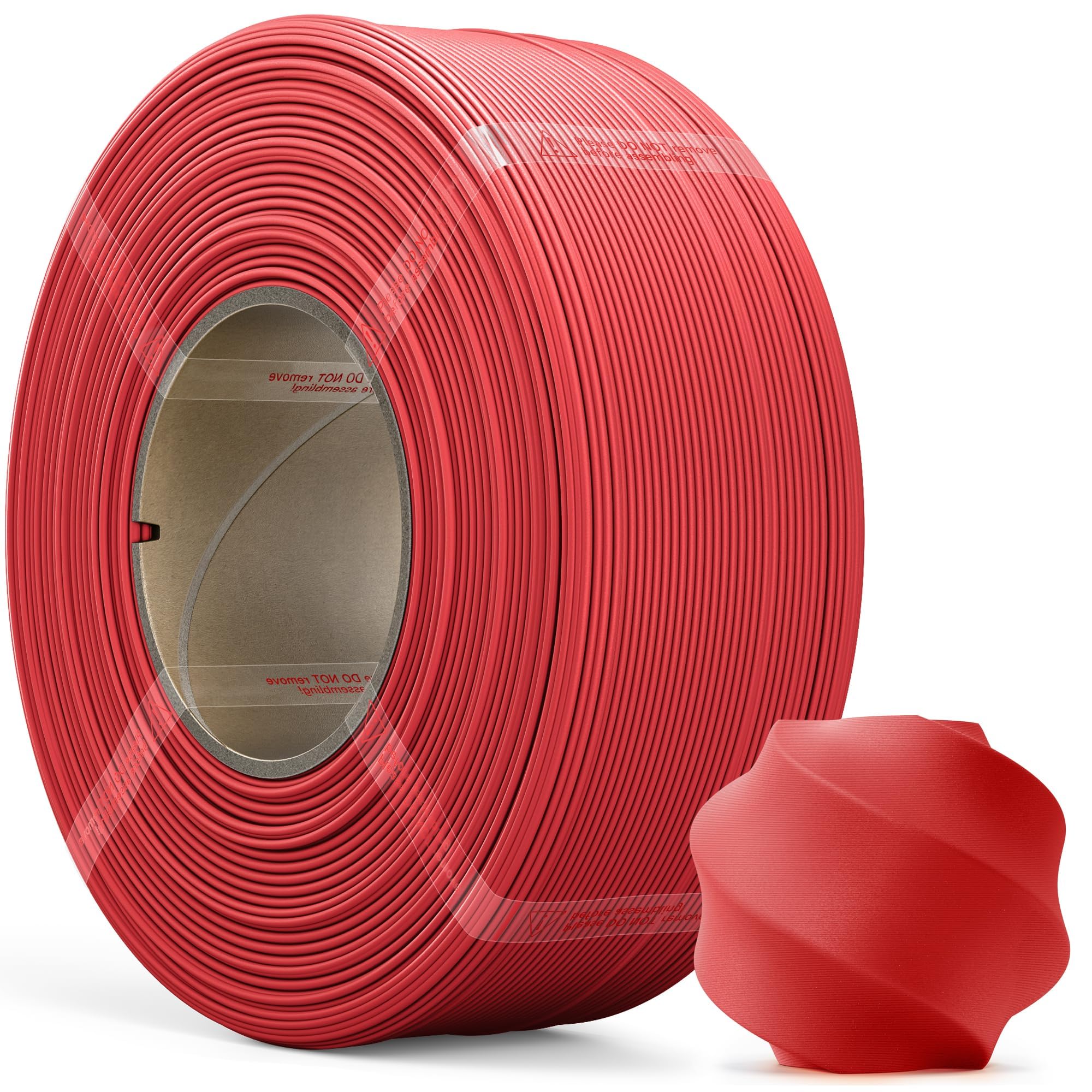 MarsWork PLA Matte Refill Filament 1kg (2.2lbs) for Reusable Spools, 1.75mm Spool-Less 3D Printing Filament, Compatible with Bam