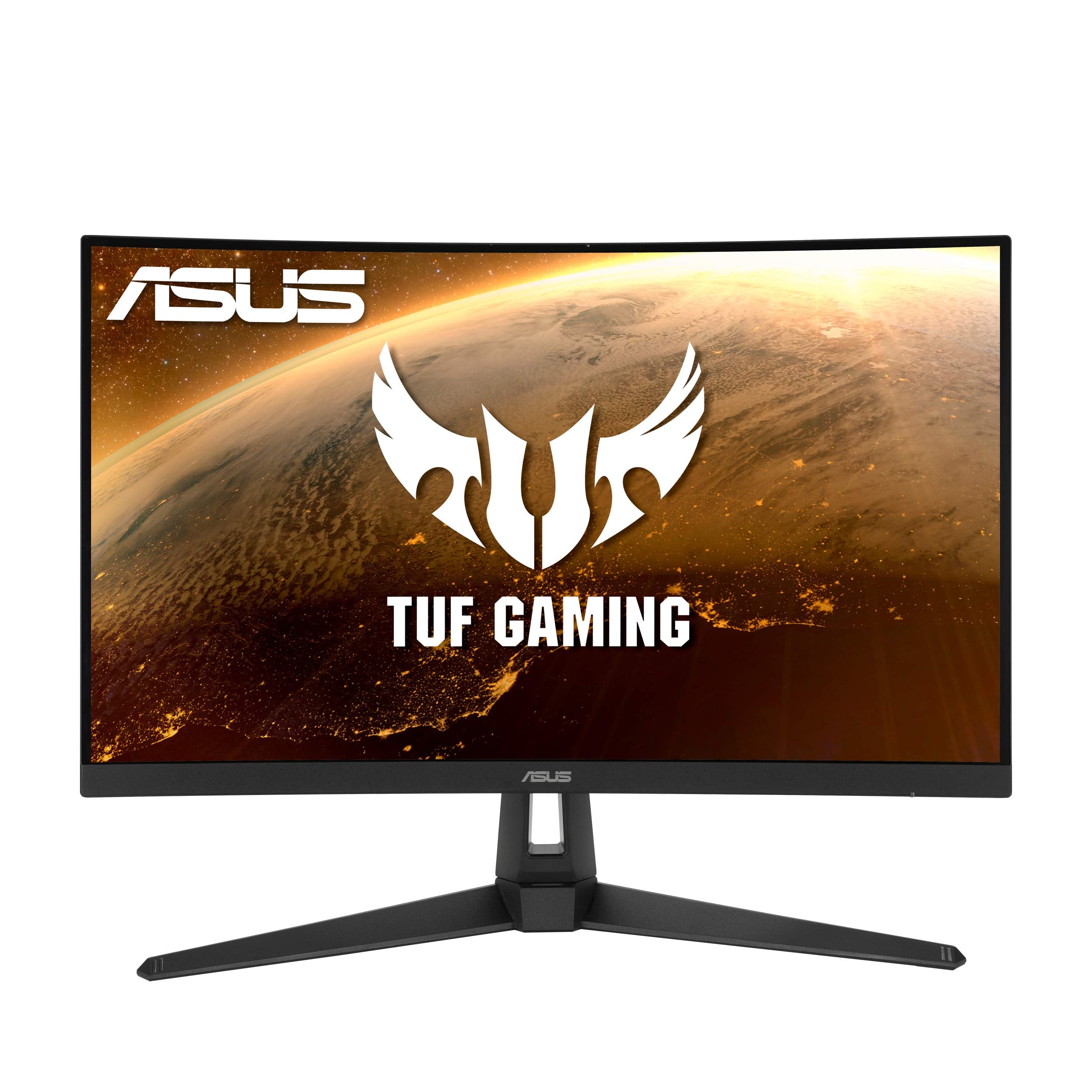 Asus Tuf Gaming Vg27Vh1B 27A Curved Monitor, 1080P Full Hd, 165Hz (Supports 144Hz), Extreme Low Motion Blur, Adaptive Sync, Free