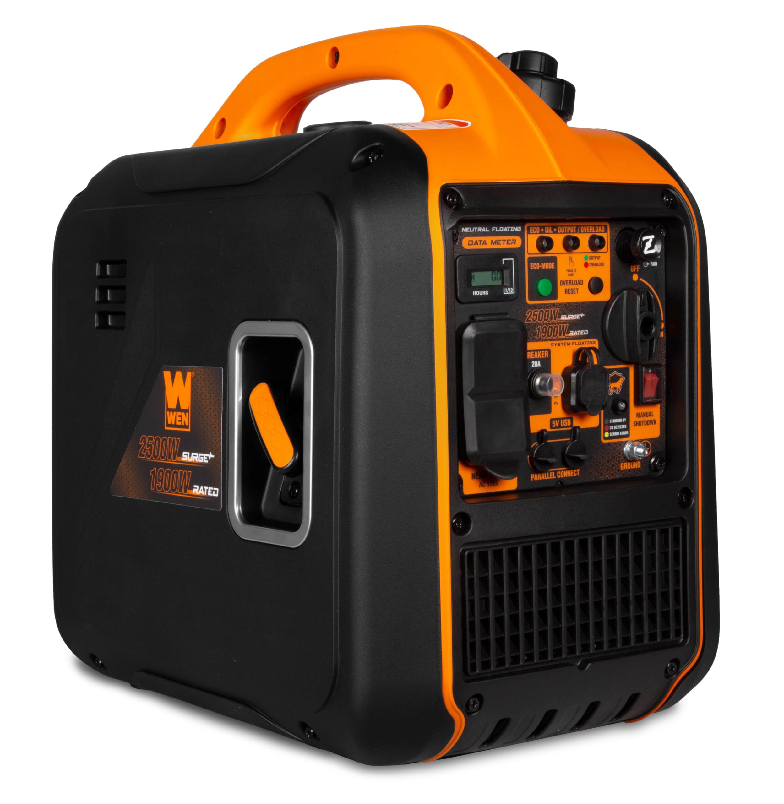 Wen 2500 Watt Inverter Generator, Quiet, Portable, And Lightweight With Fuel Shut Off And Co Watchdog (56250Ix)