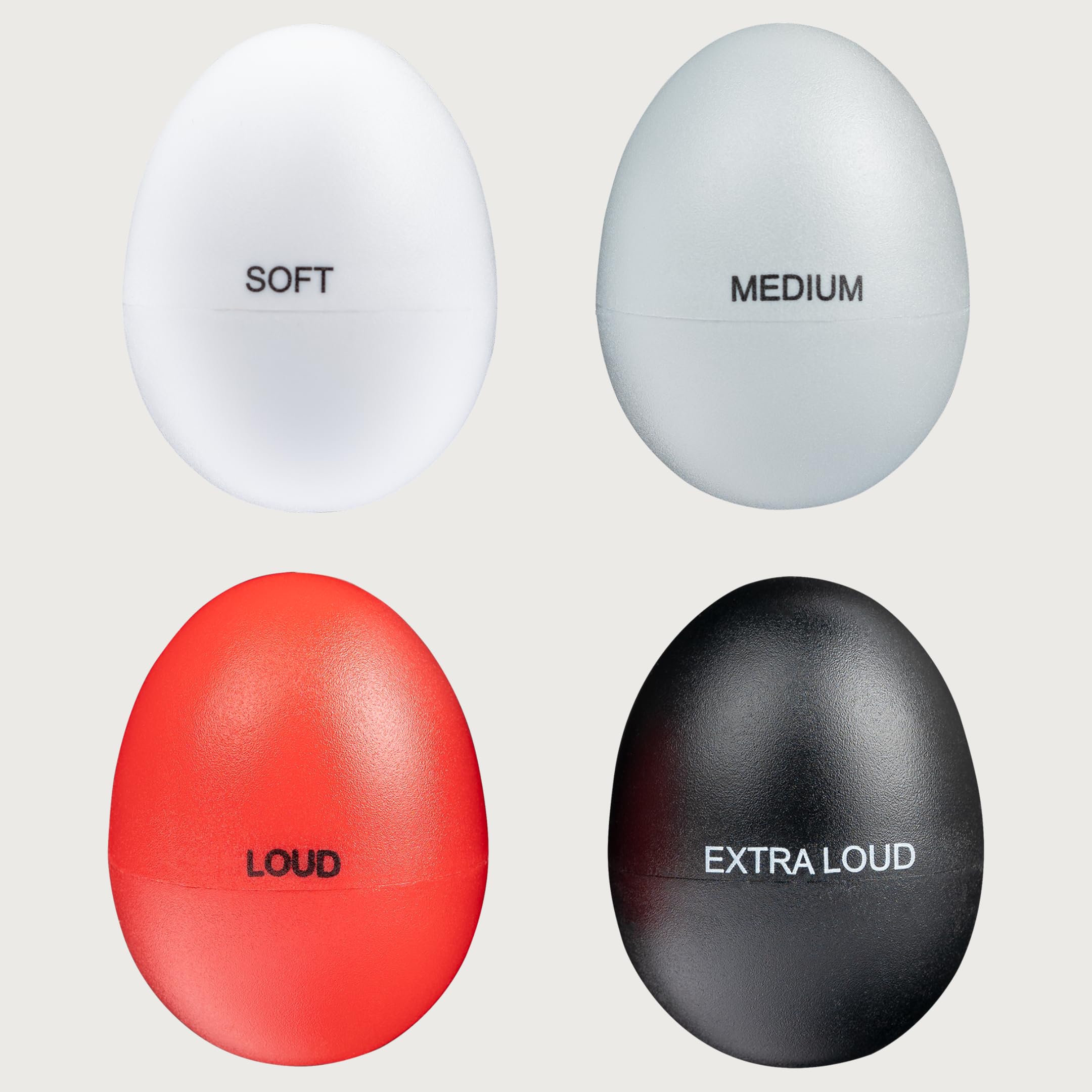 Meinl Percussion Set Egg Shakers 4 Piece Pack For All Music With Different Volume   Not Made In China   Durable All Weather, 2 Y