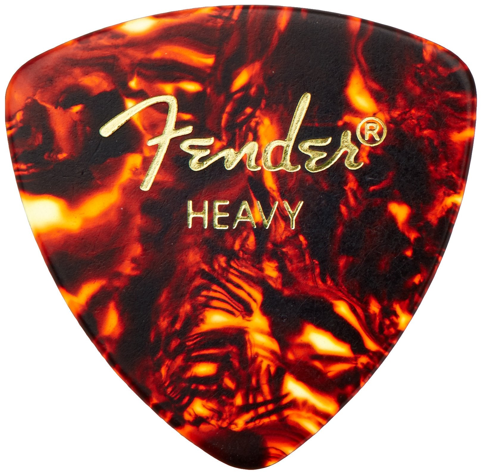 Fender Classic Celluloid Guitar Picks 346 Shape, Tortoise Shell, Heavy, 72-Pack