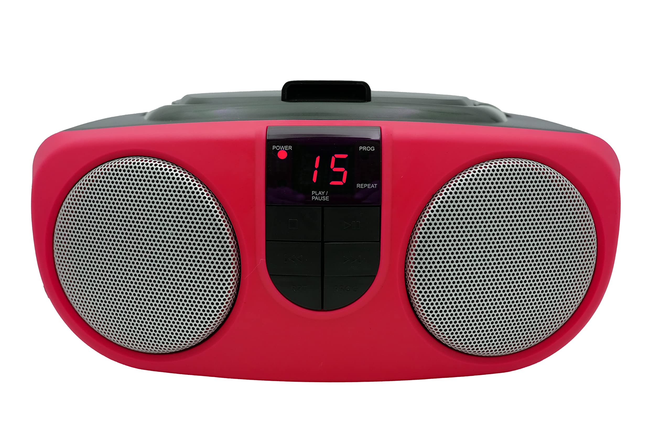 Proscan Elite Portable Cd Player With Am/Fm Radio Boombox (Red)