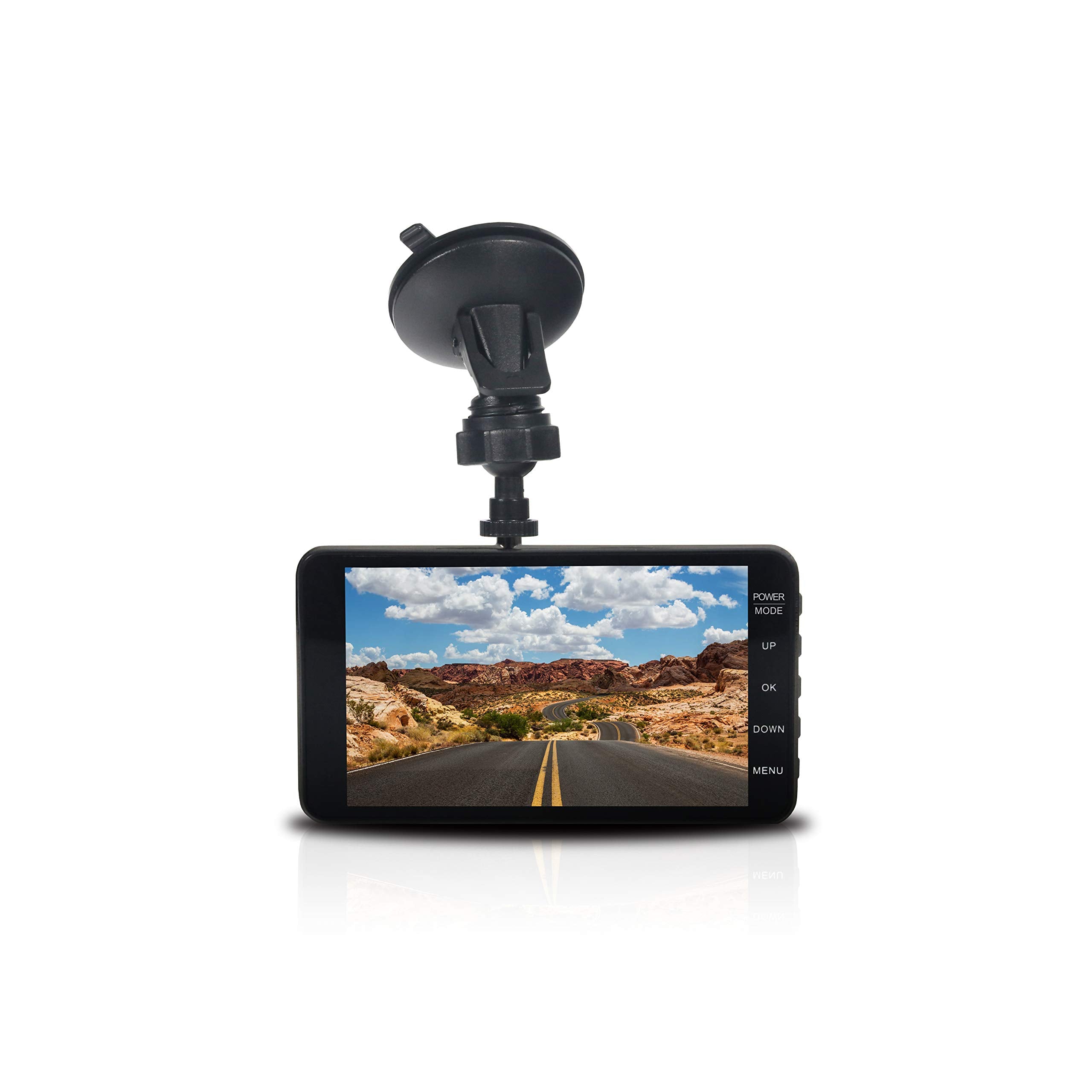 Minolta Mncd42-Bk Mncd42 1080P Full Hd Dash Camera With 4-Inch Lcd Screen (Black)