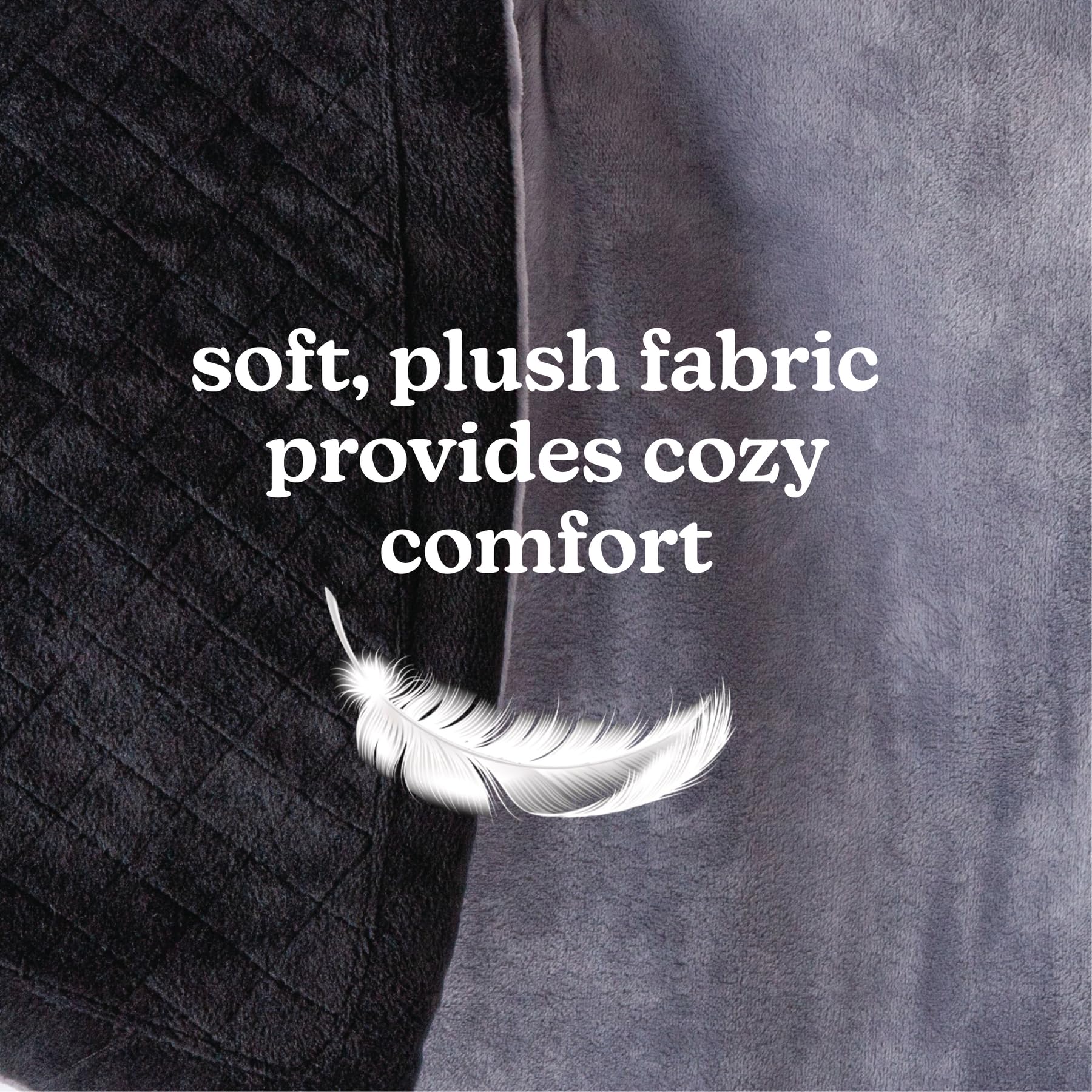 Homedics Duel Massager Intensity Vibrating Heated Neck & Shoulder Massage Wrap, Soft Fabric, 2 Speeds And Massage Styles