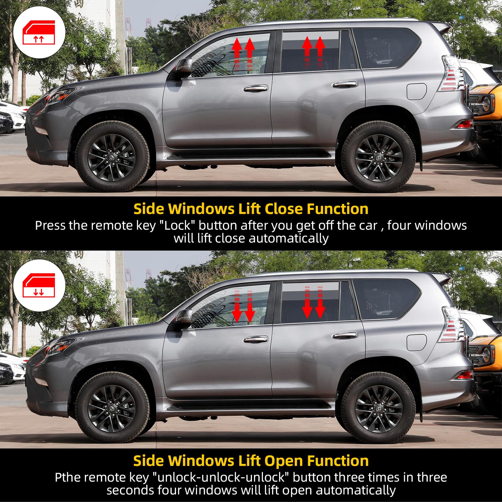 Forten Kingdom Obd Gx 460 Car Auto Window Closer Open Side Mirror Folder Unfold And Speed Lock Kit For Lexus Gx Gx400 Gx460 2020