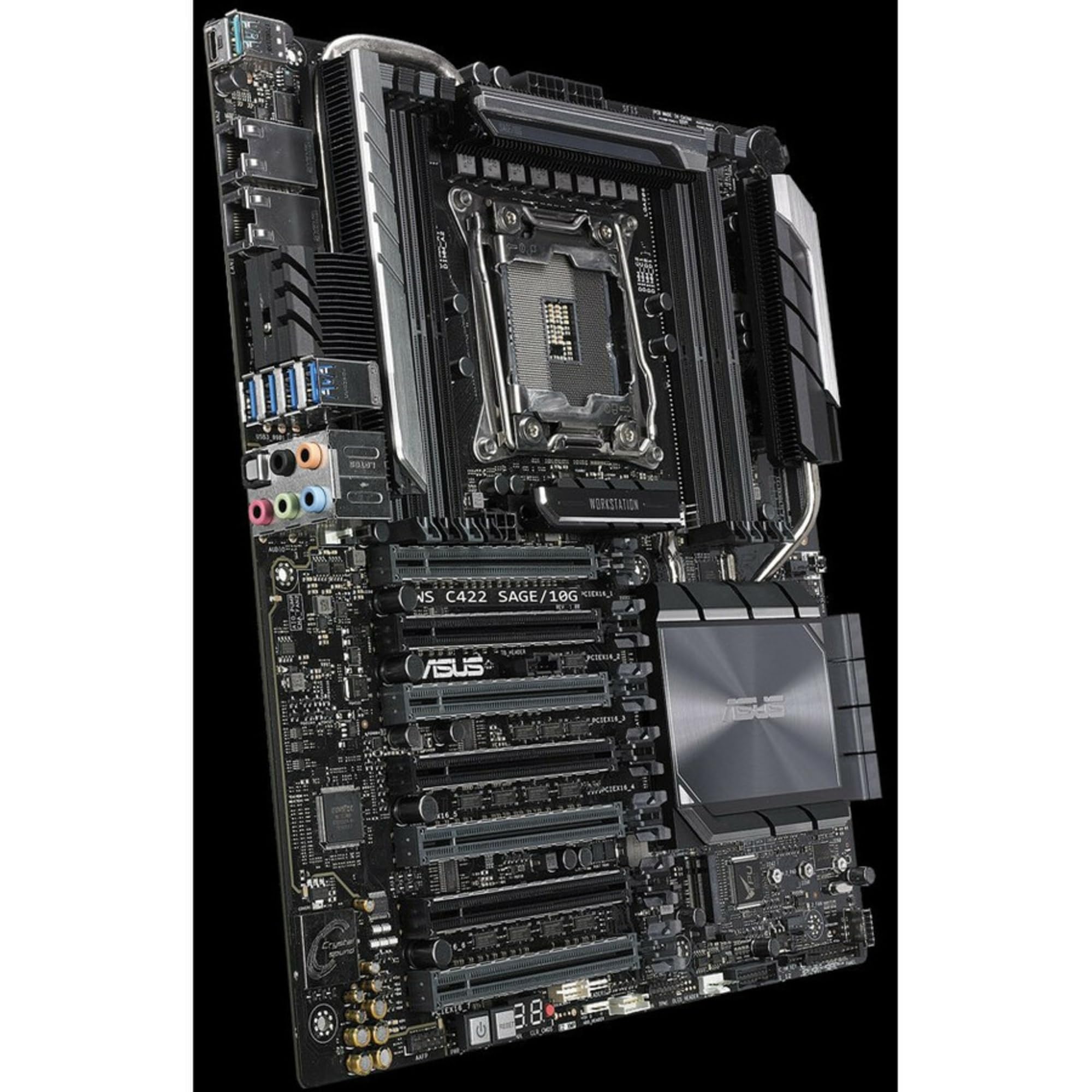 Asus Ws C422 Sage/10G Lga2066 Ecc Ddr4 M.2 U.2 C422 Atx Motherboard For Intel Xeon W Series Processor