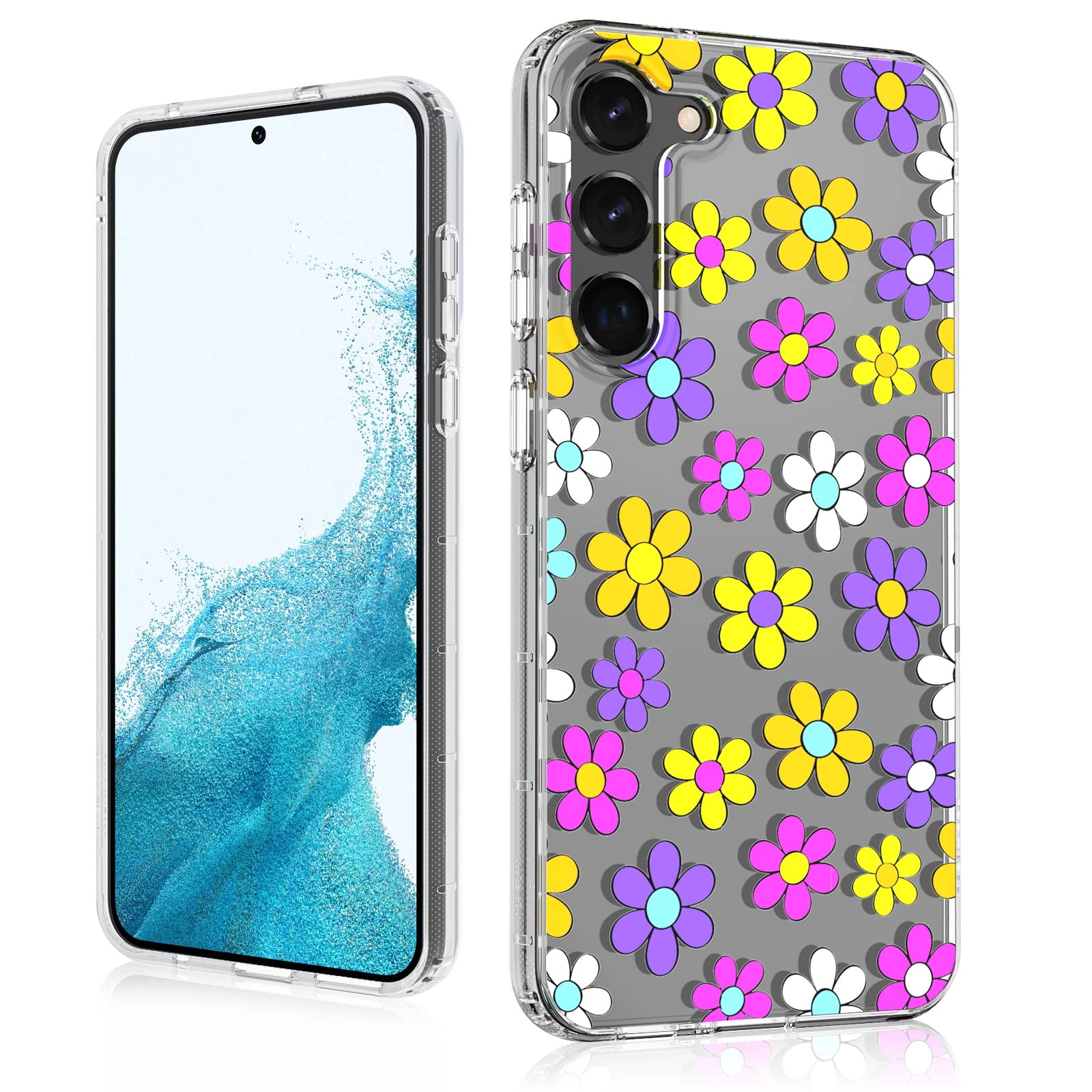 Mybat Pro Slim Cute Clear Case For Samsung Galaxy S23 Plus Case 66 Inch, Mood Series Crystal Stylish Military Grade Drop Shockpr