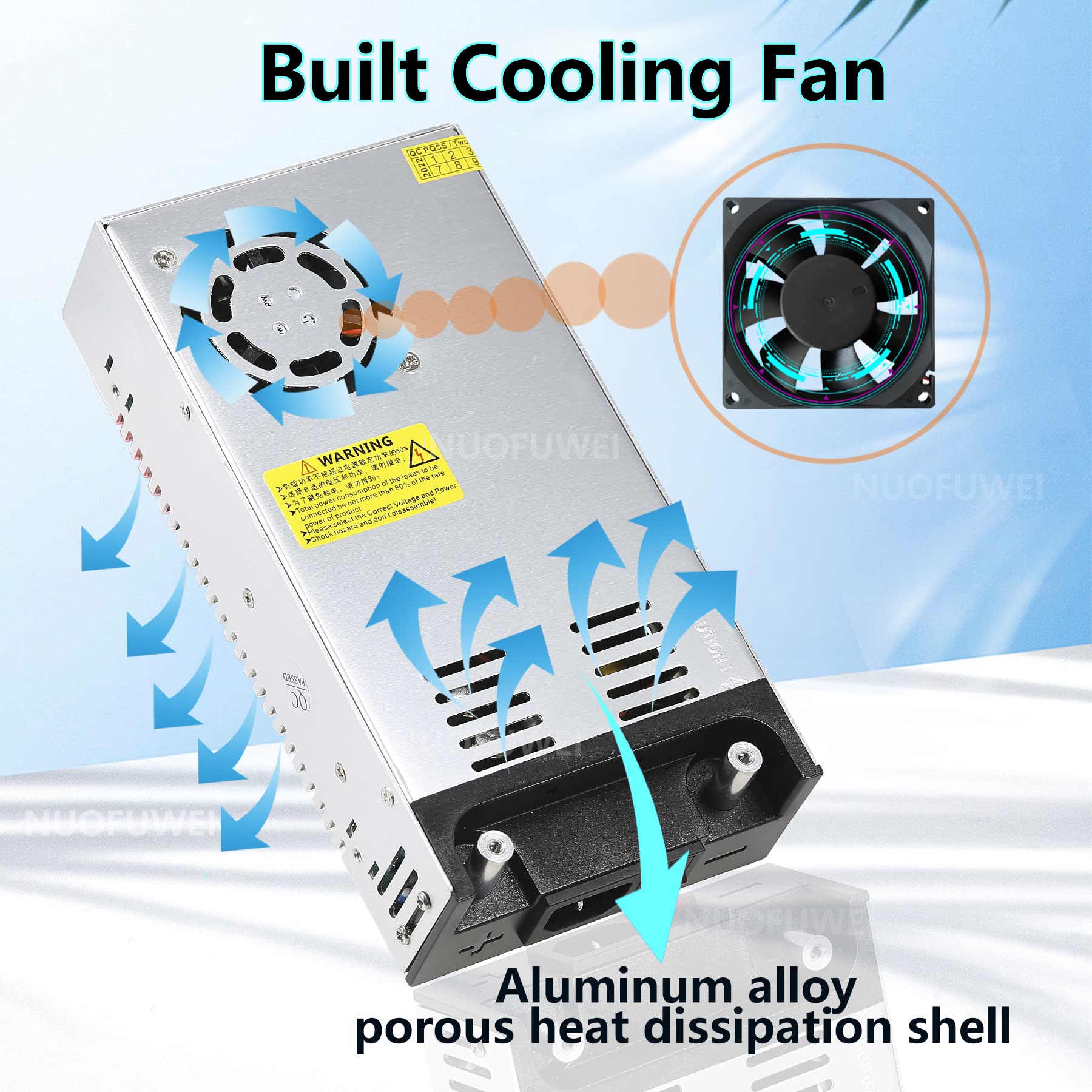 New Version Dc 12V 50A 600W Switching Power Supply Adapter 110V Ac To 12V Dc Converter Power Supply Transformer Psu For 12Volt M