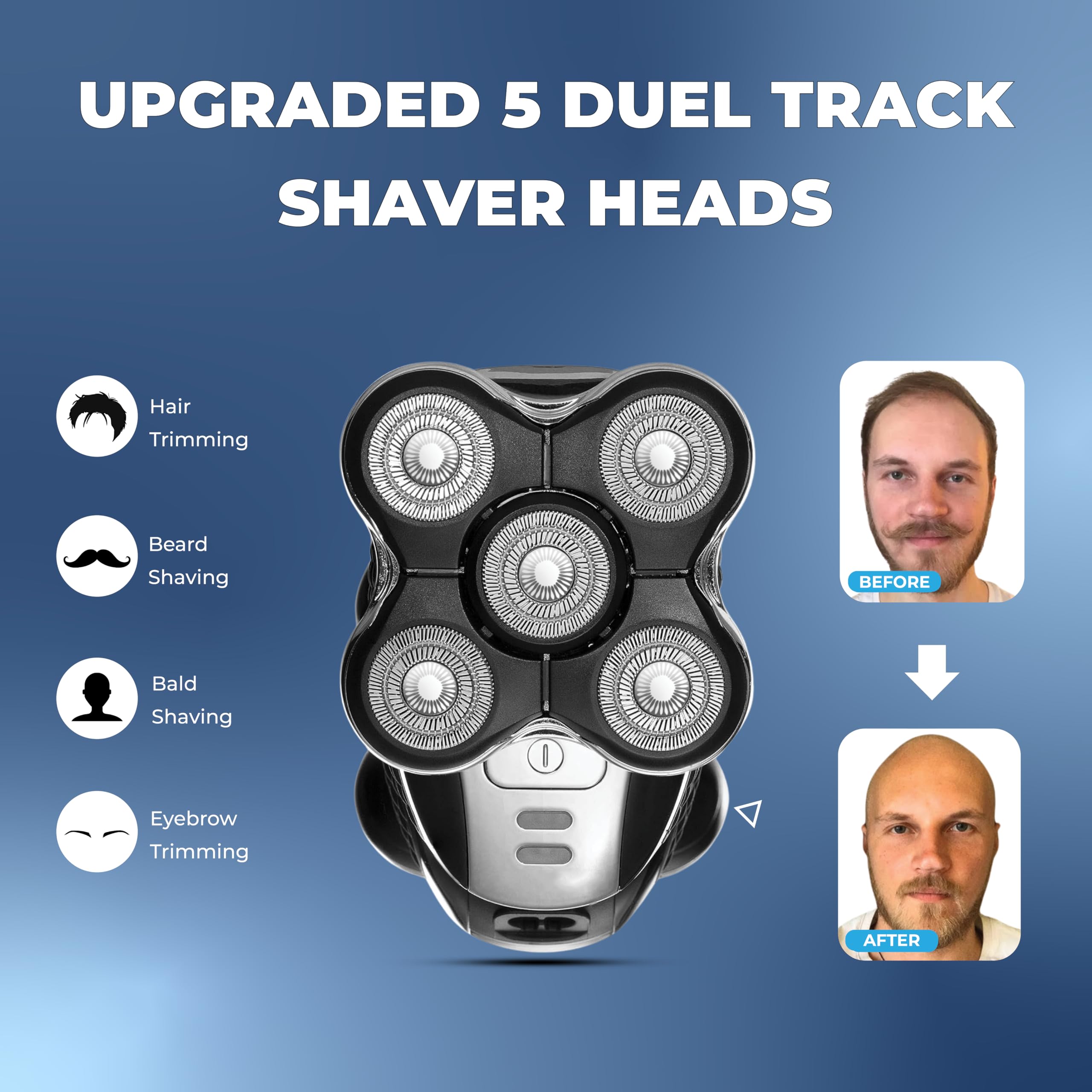 3 Pack Pro Head Shaver Replacement Blades Compatible With Remington Balder Pro Head Shaver Model Xr7000, Precision Electric Shav