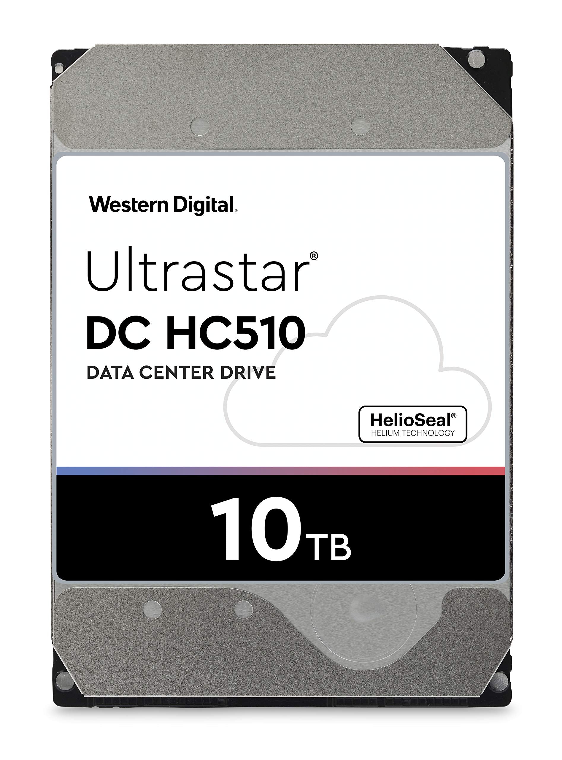 Western Digital HUH721010ALE604 10TB Ultrastar DC HC510 SATA HDD - 7200 RPM Class, SATA 6 Gb/s, 256MB Cache, 3.5