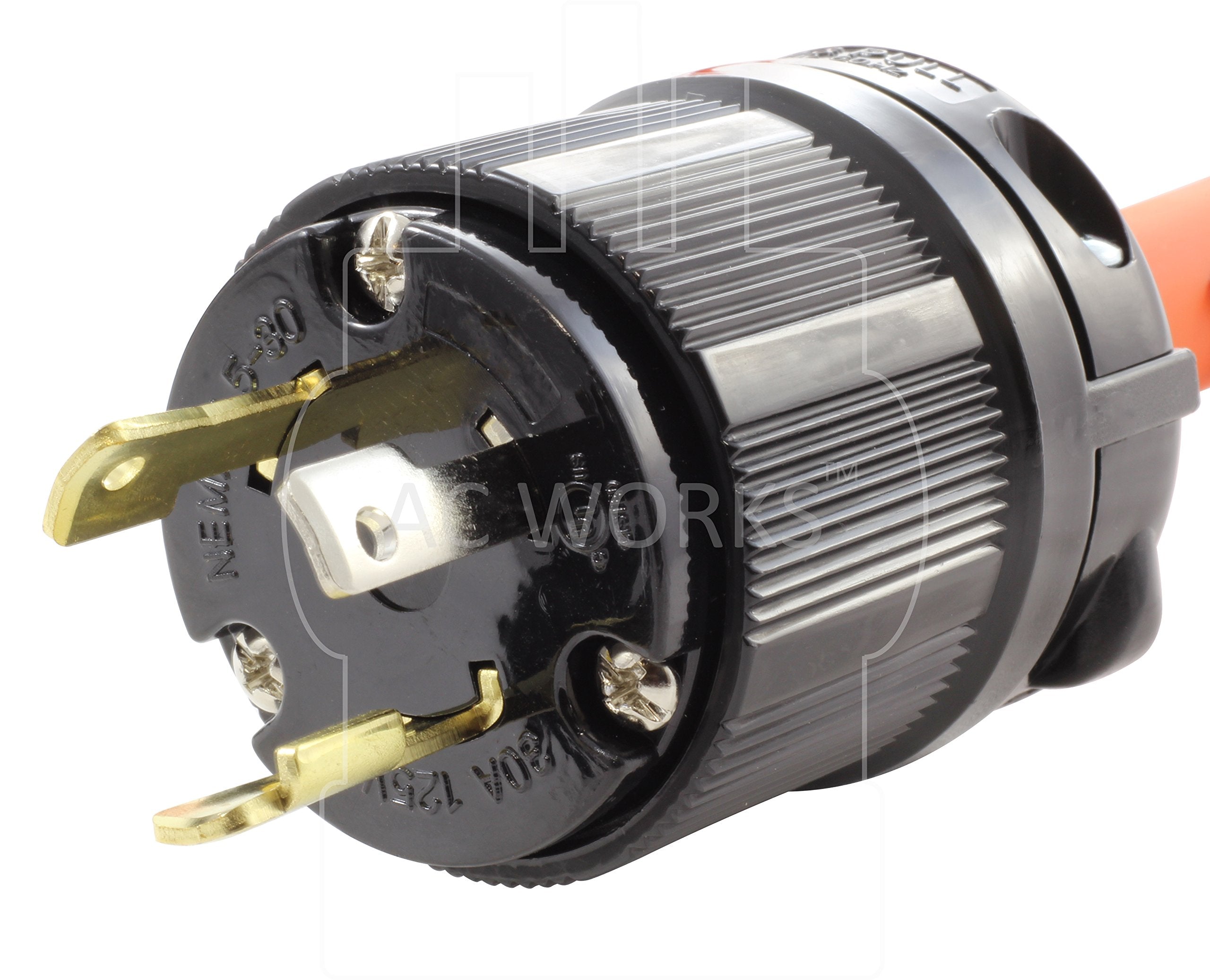 Ac Works 6 50 Welder Adapter (L5 30 30A 125V 3 Prong Locking To 6 50)