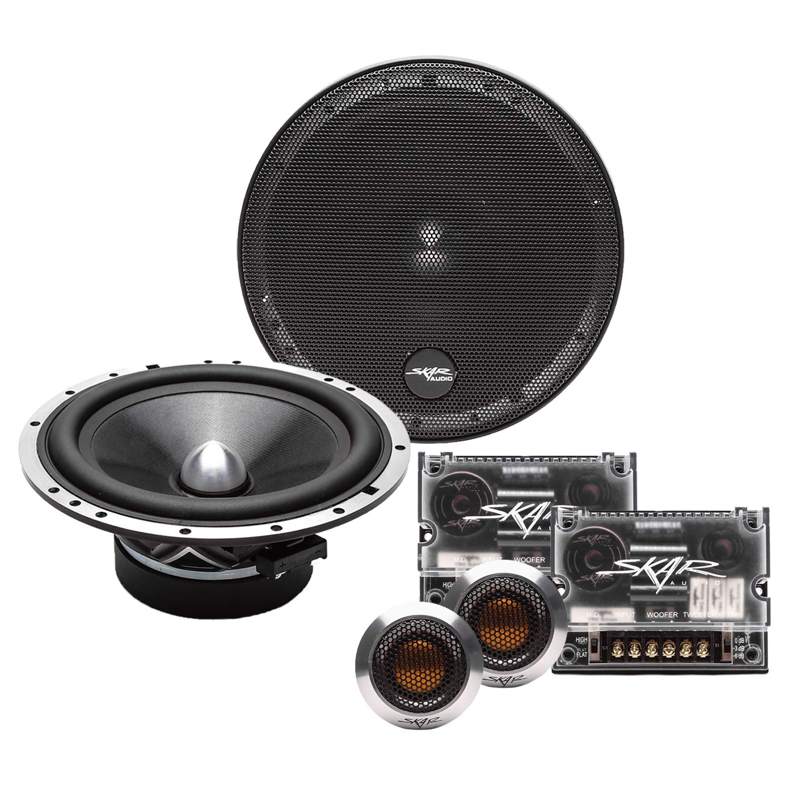 Skar Audio Spx 65C 6.5'' 2 Way High Performance Component Speaker System   Set Of 2