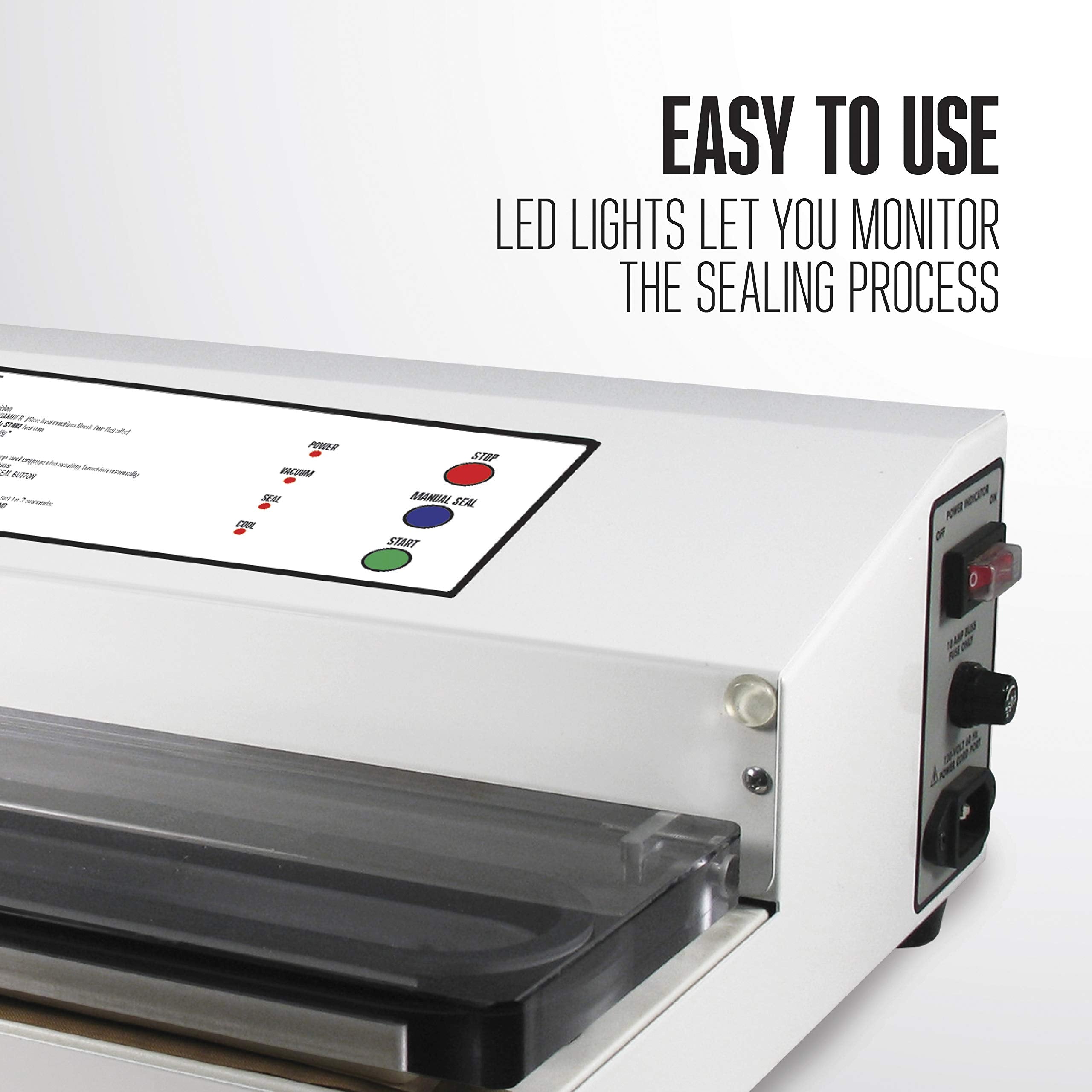 Weston Brands Vacuum Sealer Machine For Food Preservation & Sous Vide, Extra Wide 5Mm Bar For Sealing Bags Up To 15'', 935 Watts