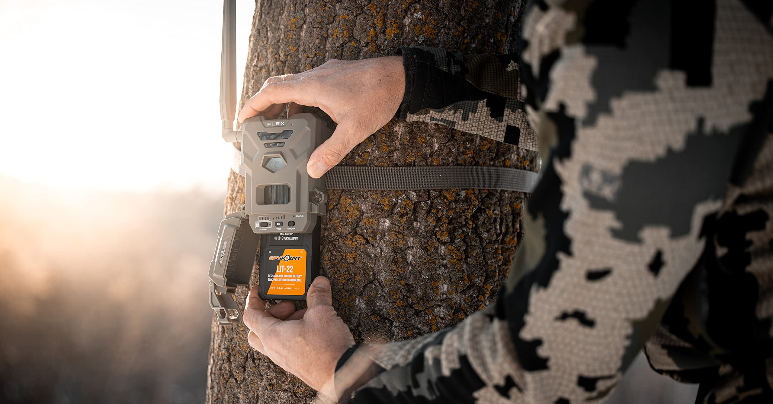 Spypoint Lit 22 Rechargeable 7.4V Lithium Battery Pack For Trail Camera With 5.4 Amp Hours And Ac Charging Cable (2 Pk)