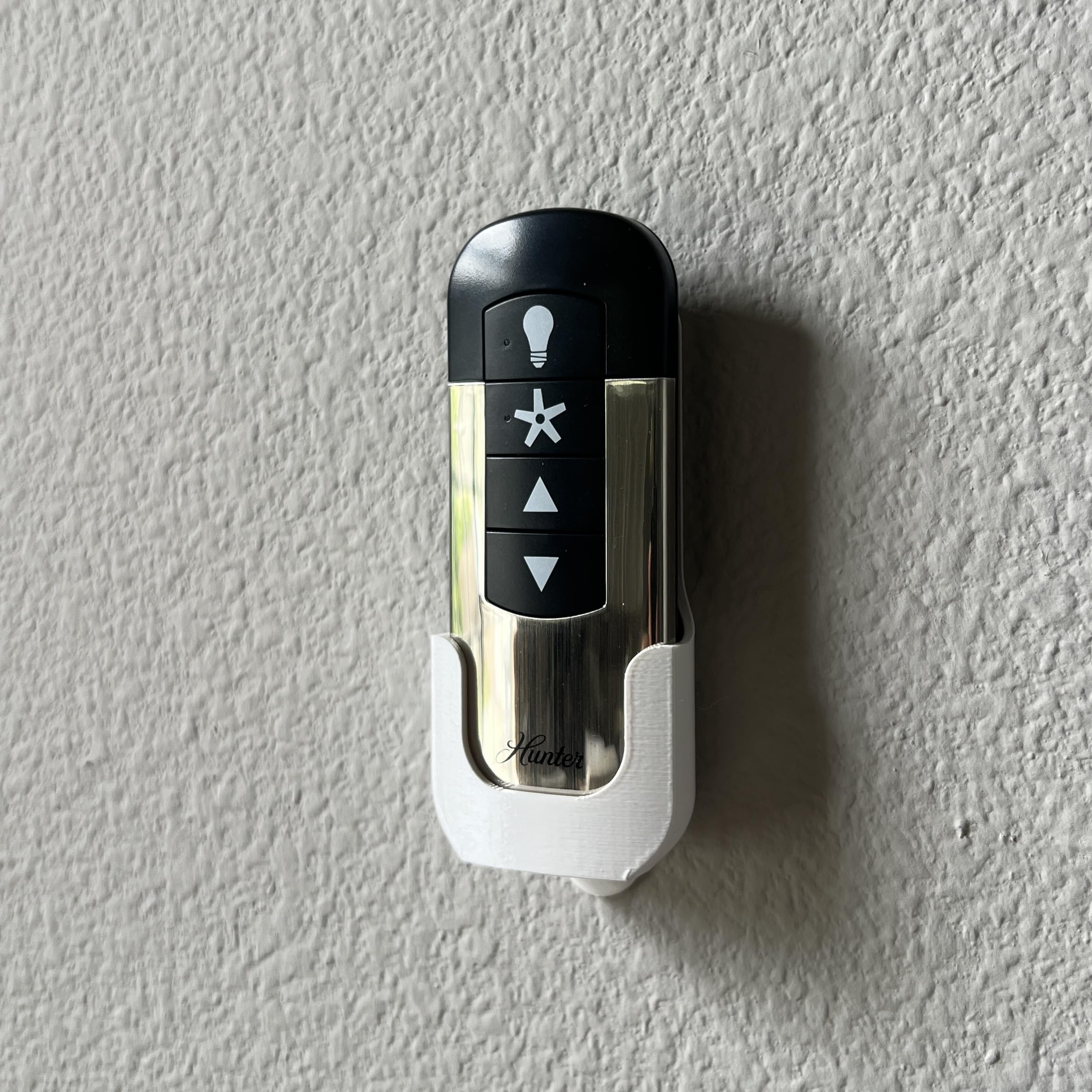 Generic Wall Holder Mount For Hunter Ceiling Fan Remote (3D Printed In The Usa) (White)