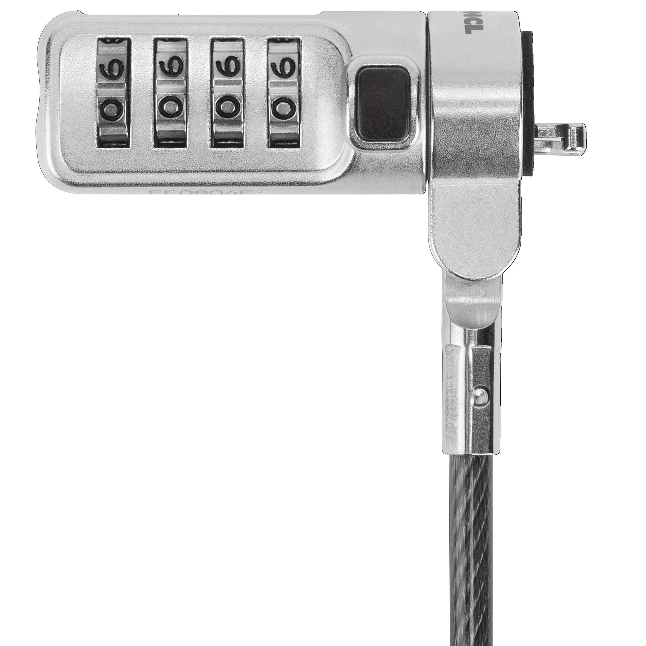 Targus Defcon Trapezoid Serialized Combo Cable Lock For Laptop Computer And Desktop Security - 1 Pack (Asp66Glx-S)