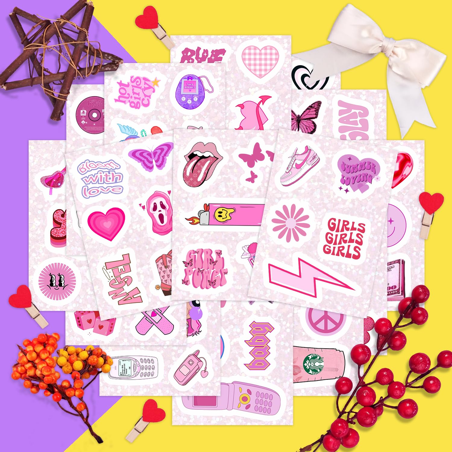 100Pcs Hot Dog Stickers For Laptop   Hot Dog Party Decorations, Hot Dog Party Favors, Hot Dog Birthday Party Decorations, Suppli