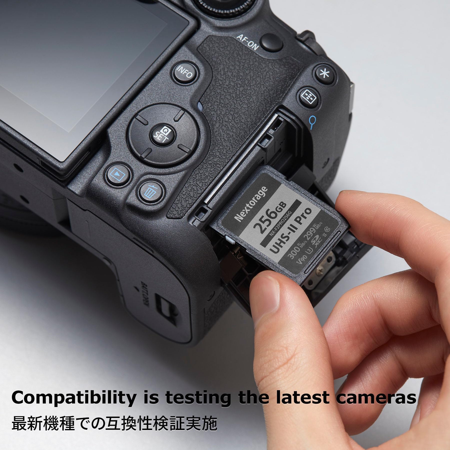 Nextorage 256Gb Sdxc Uhs Ii V90 Sd Card Japanese Brand Pslc Max. Write Speed 299Mb/S Max. Read Speed 300Mb/S 4K Recording F2Pro Series Nx F2Pro256G Sdxc Card For Digital Camera