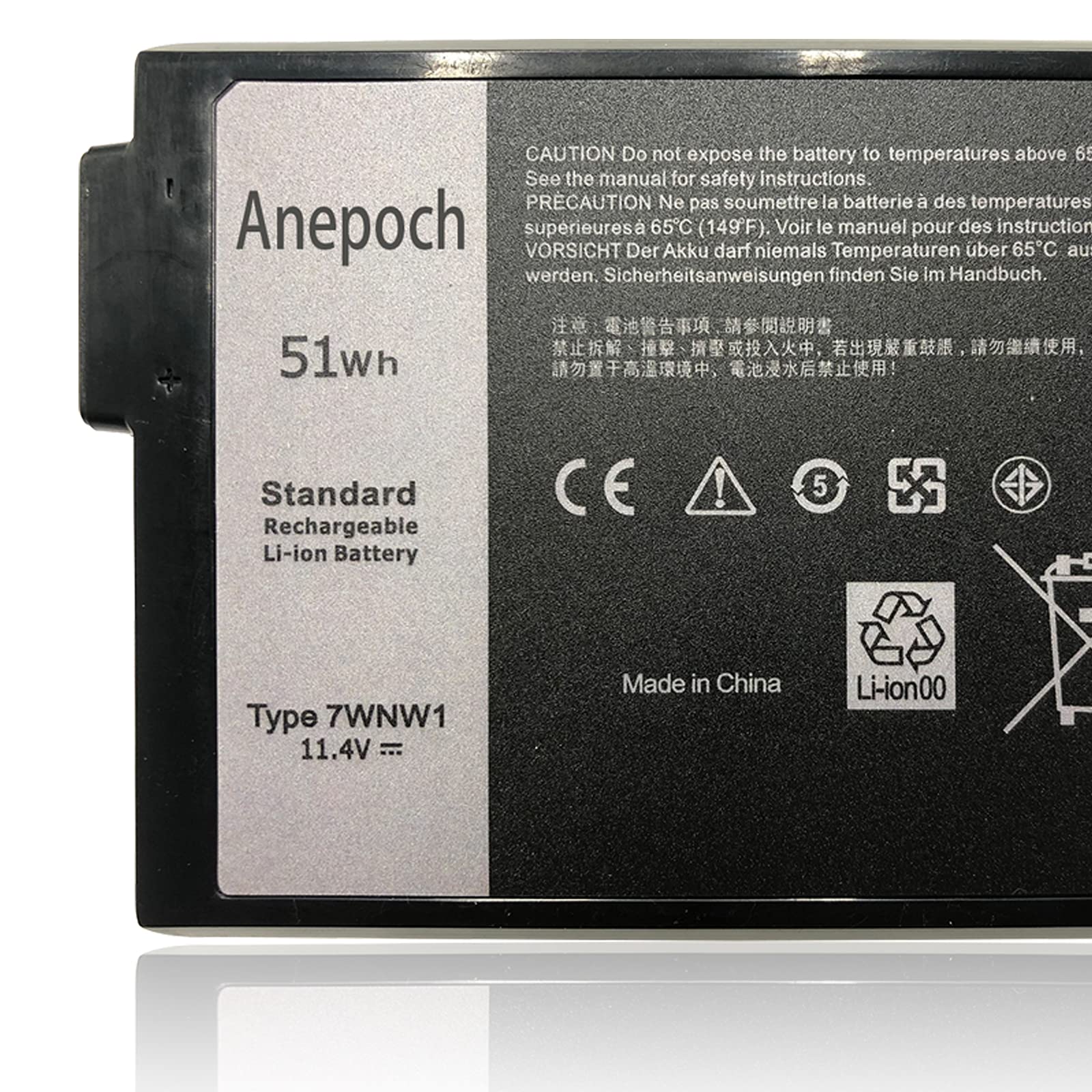 Anepoch 7Wnw1 Laptop Battery Replacement For Dell Latitude 7424 5424 5420 Rugged Extreme Series Notebook Dmf8C 0Dmf8C 11.4V 51Wh