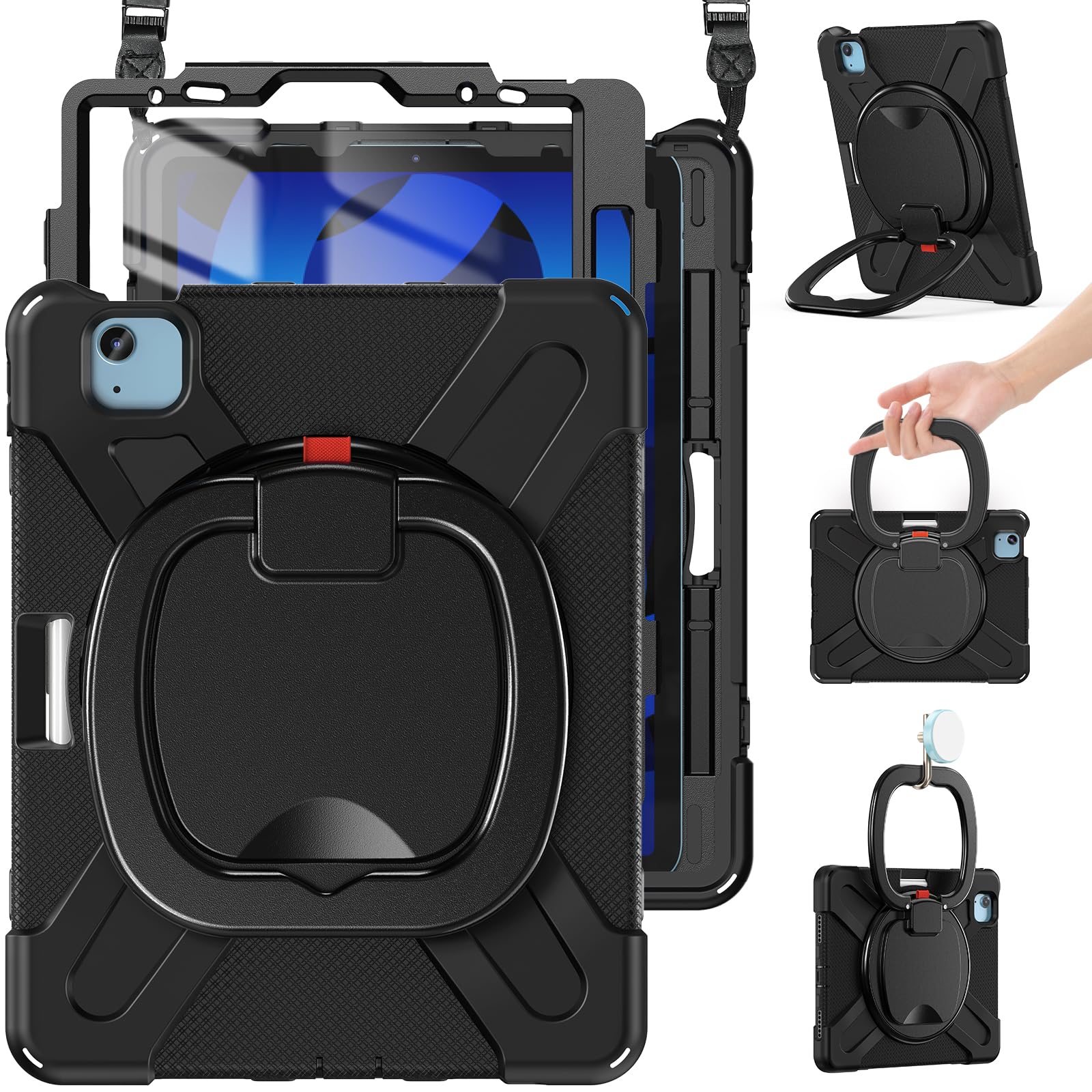 Braecn Protective Case For Ipad Air 5Th/4Th 10.9 Inch & Ipad Pro 11 Inch 4Th/3Rd/2Nd/1St Gen Silicone Case With Screen Protector