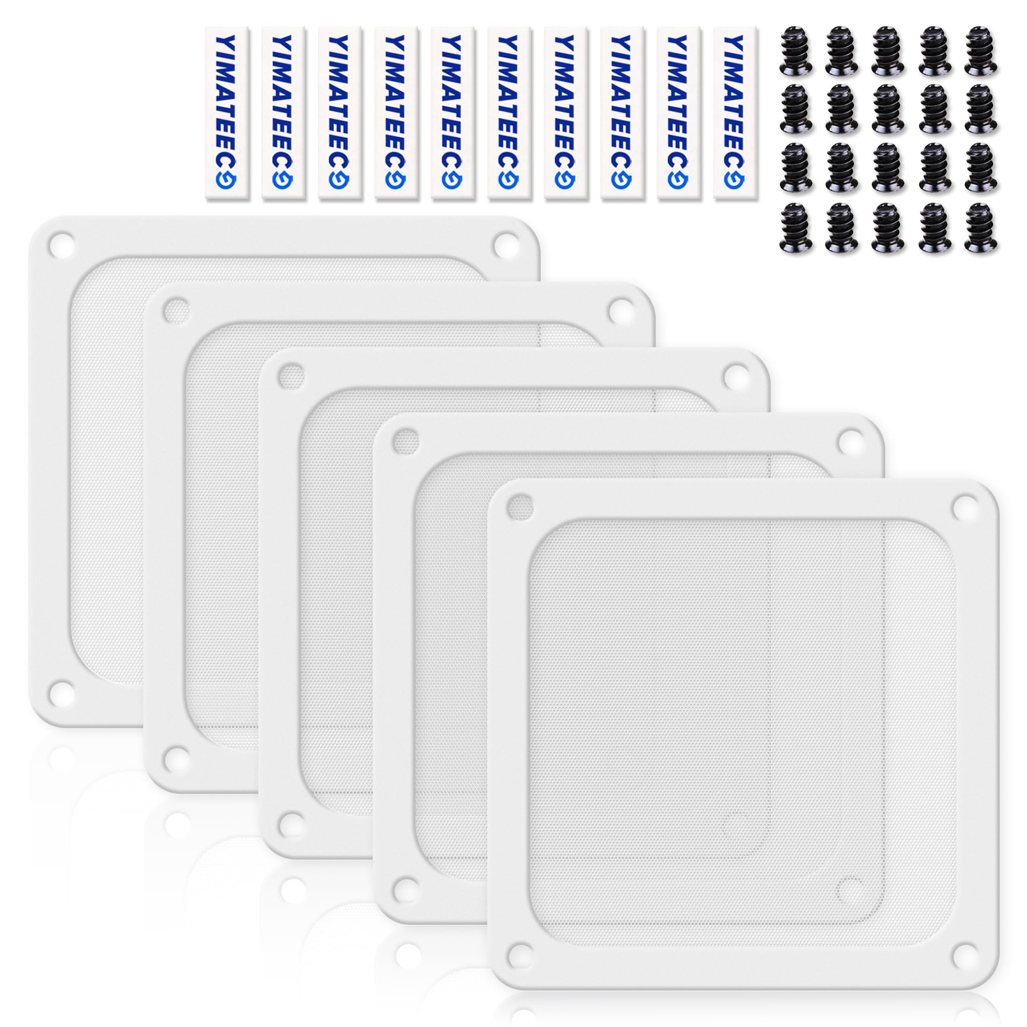 120Mm Fan Filter Pc Dust Filter For Computer Cooler Fan/Psu/Routers Pvc 50 Mesh, Magnetic Frame Dustproof Case Cover Fan Grills