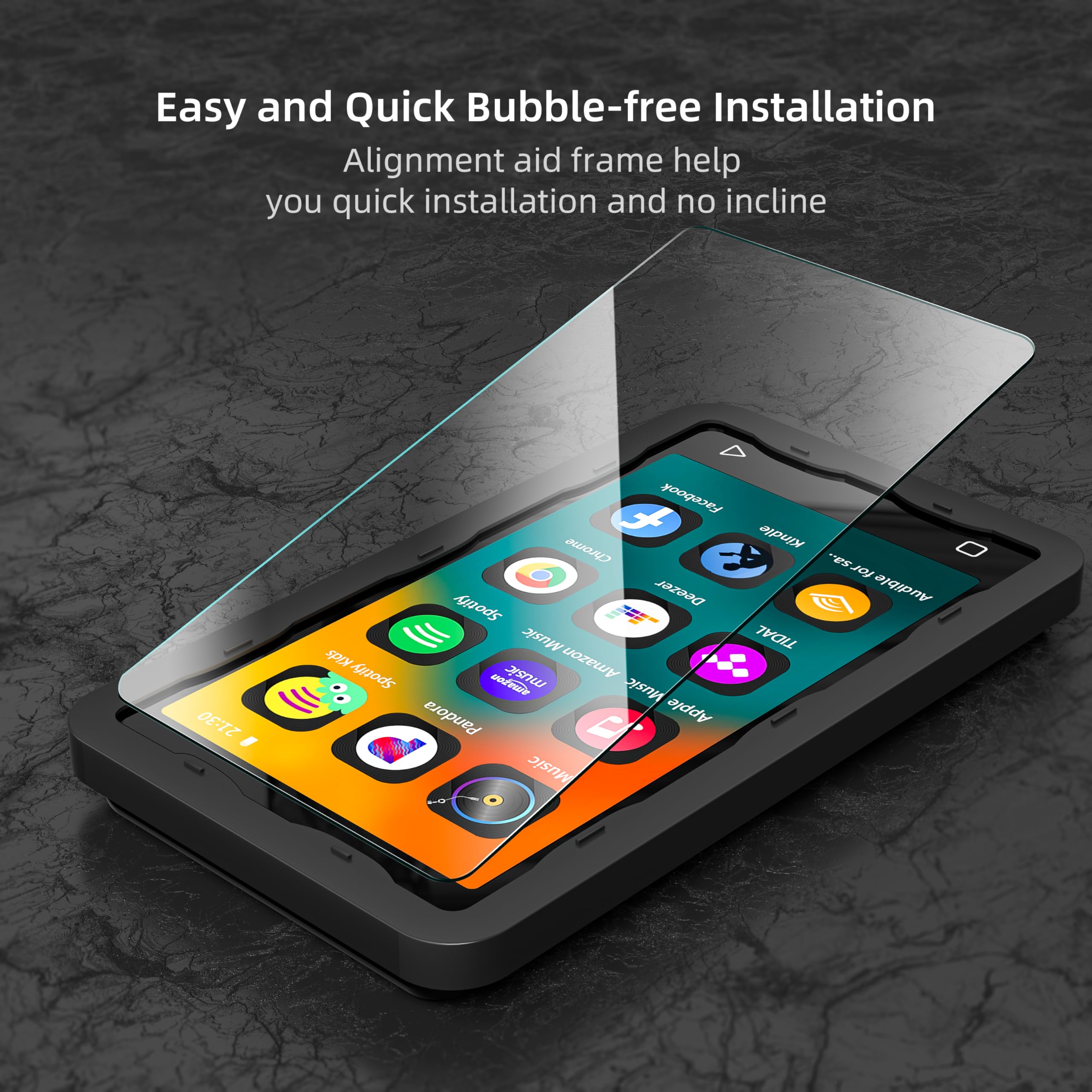 Innioasis Tempered Glass Screen Protector For G1 Mp3 Player, Anti Scratch, 9H Hardness, Hd Clear, Bubble Free With Easy Installa