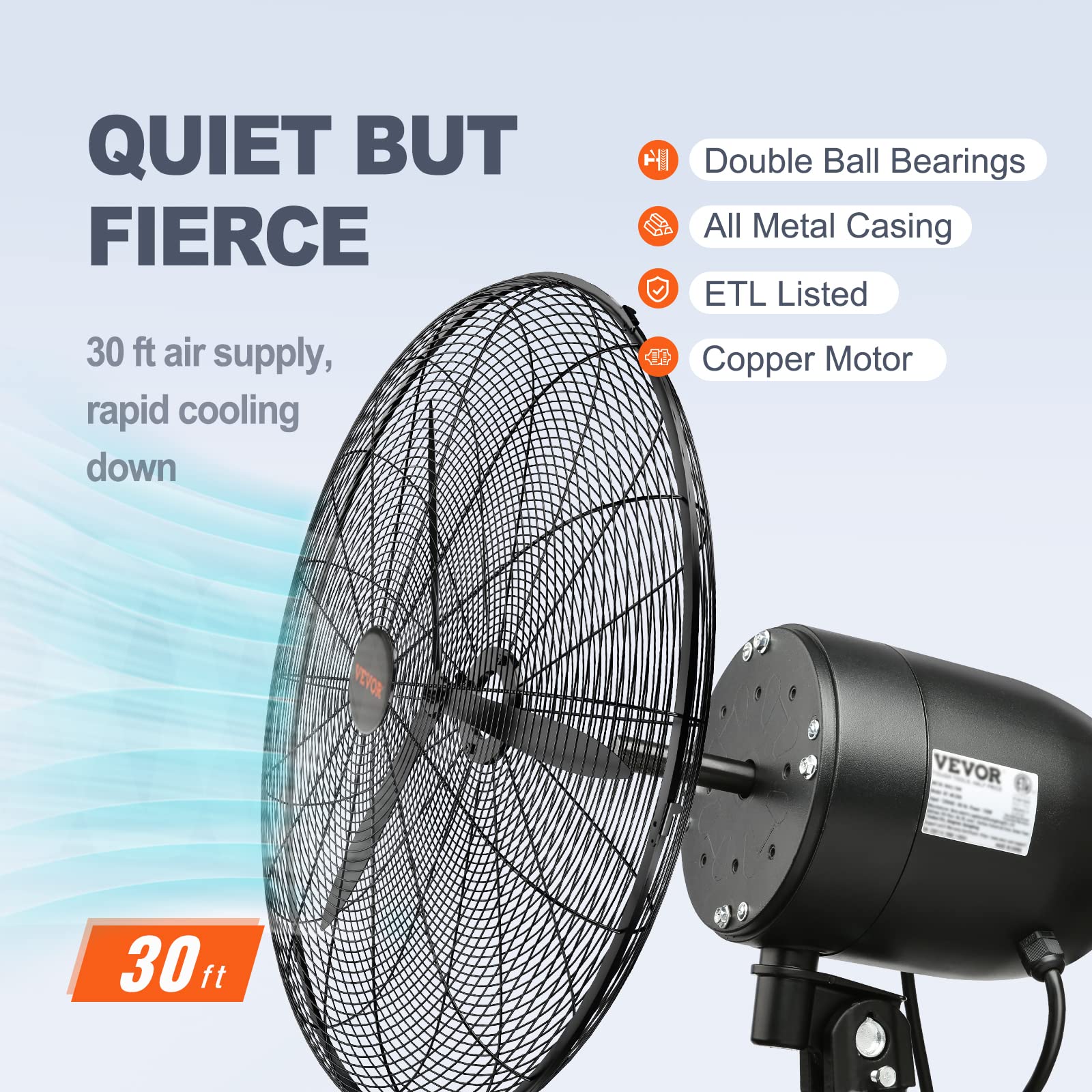 Vevor Wall Mount Misting Fan - Thumbnail 3