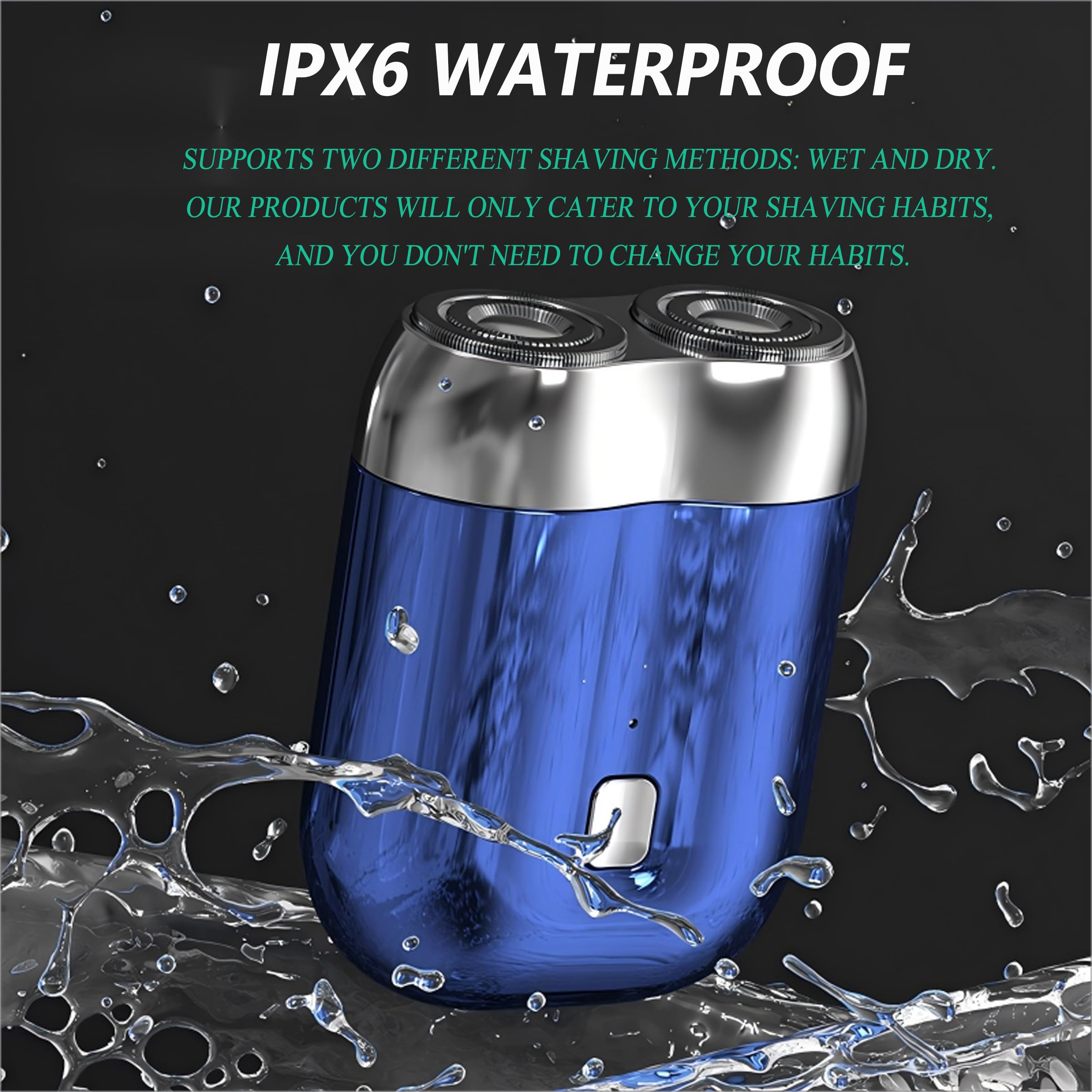 2025 New Model Mini Dual Head Electric Shaver, Electric Mini Portable Razor, Washable Double Head Razor, Pocket Size Washable El