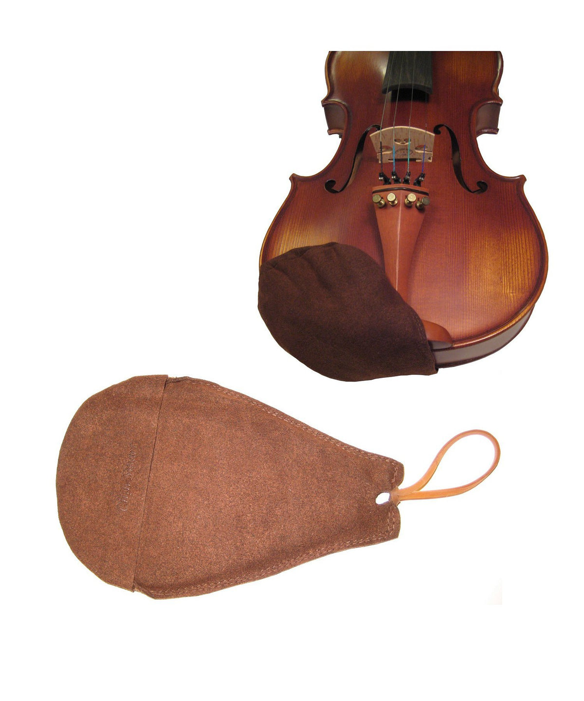 Chin Smart Chinrest Cover For Violin And Viola Brown