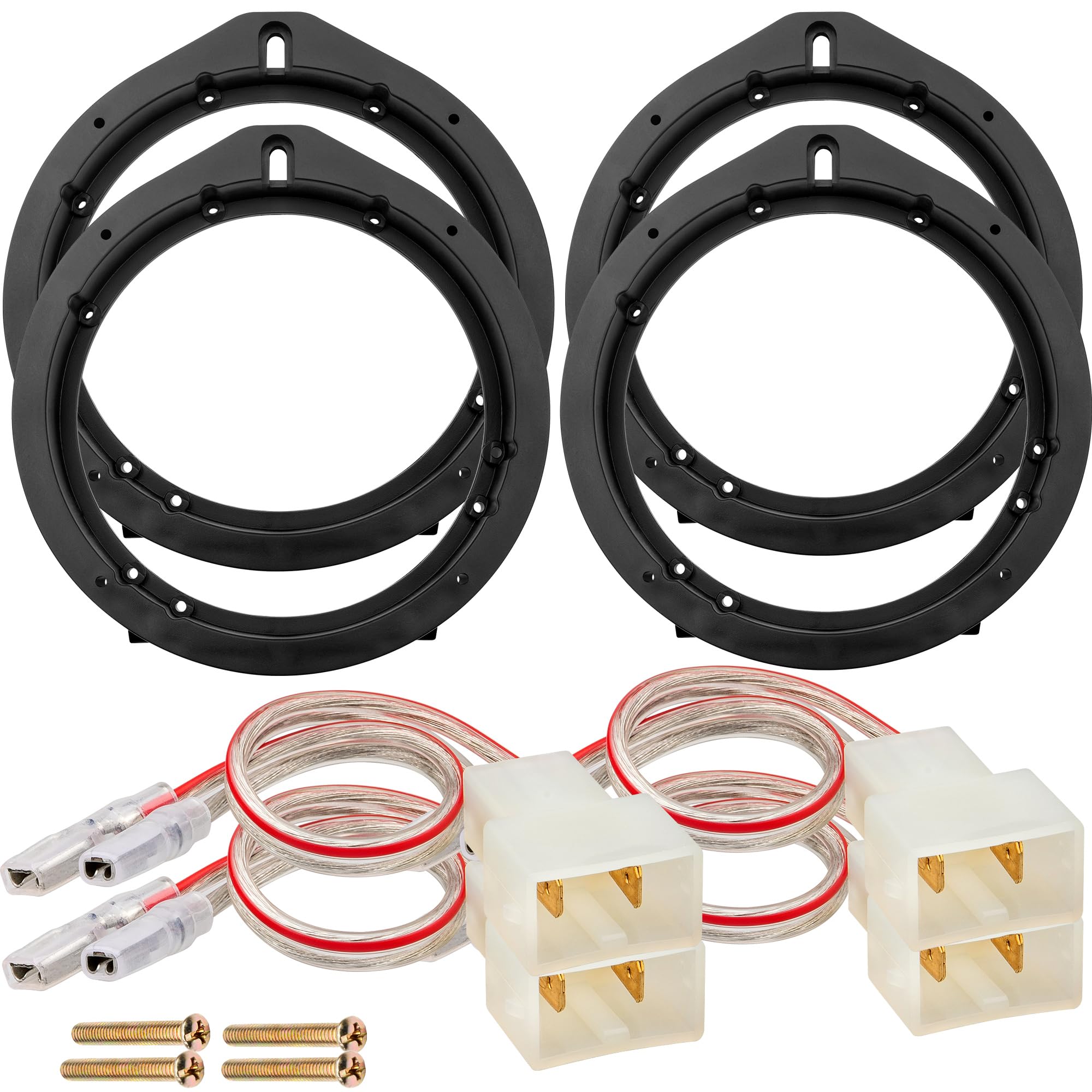 NuIth Car 6.5 Inch Speaker Adapter Bracket W/Speaker Wiring Harness Kit for Honda 06-11 Civic/08-12 Accord/12-13 CR-V/Acura 2007