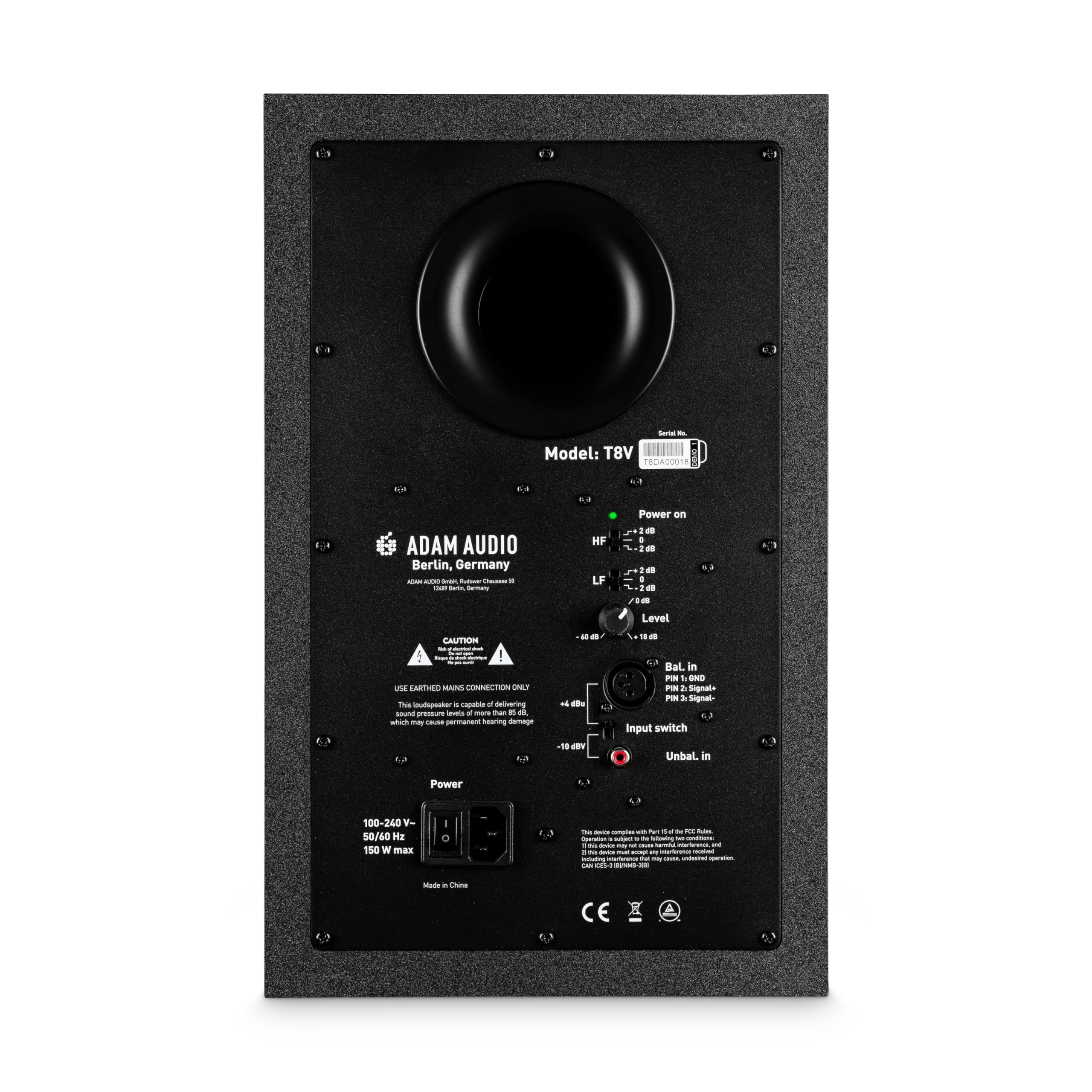 Adam Audio T8V Studio Monitor For Recording, Mixing And Mastering, Studio Quality Sound (Single)