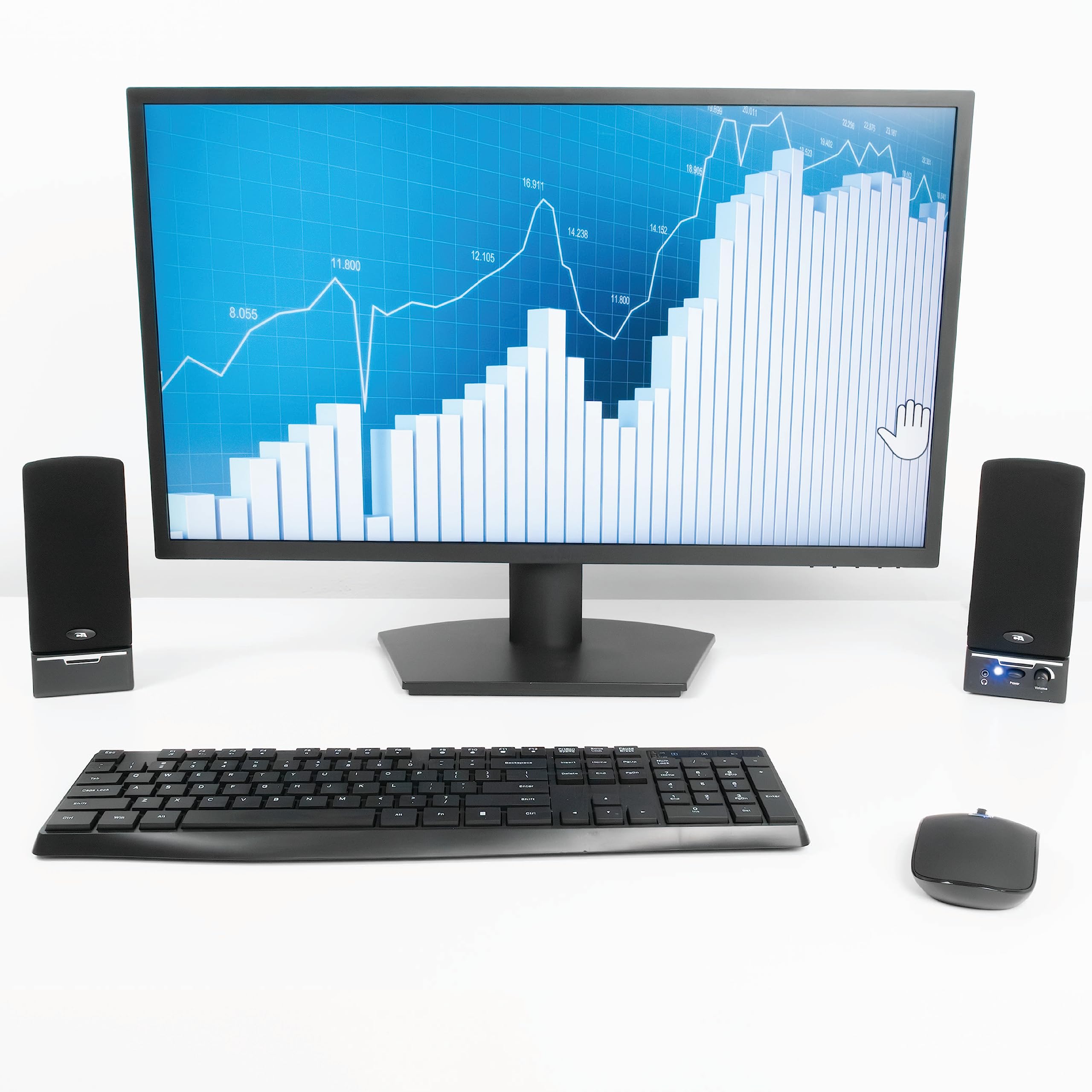 Cyber Acoustics Ca 2014 Multimedia Desktop Computer Speakers