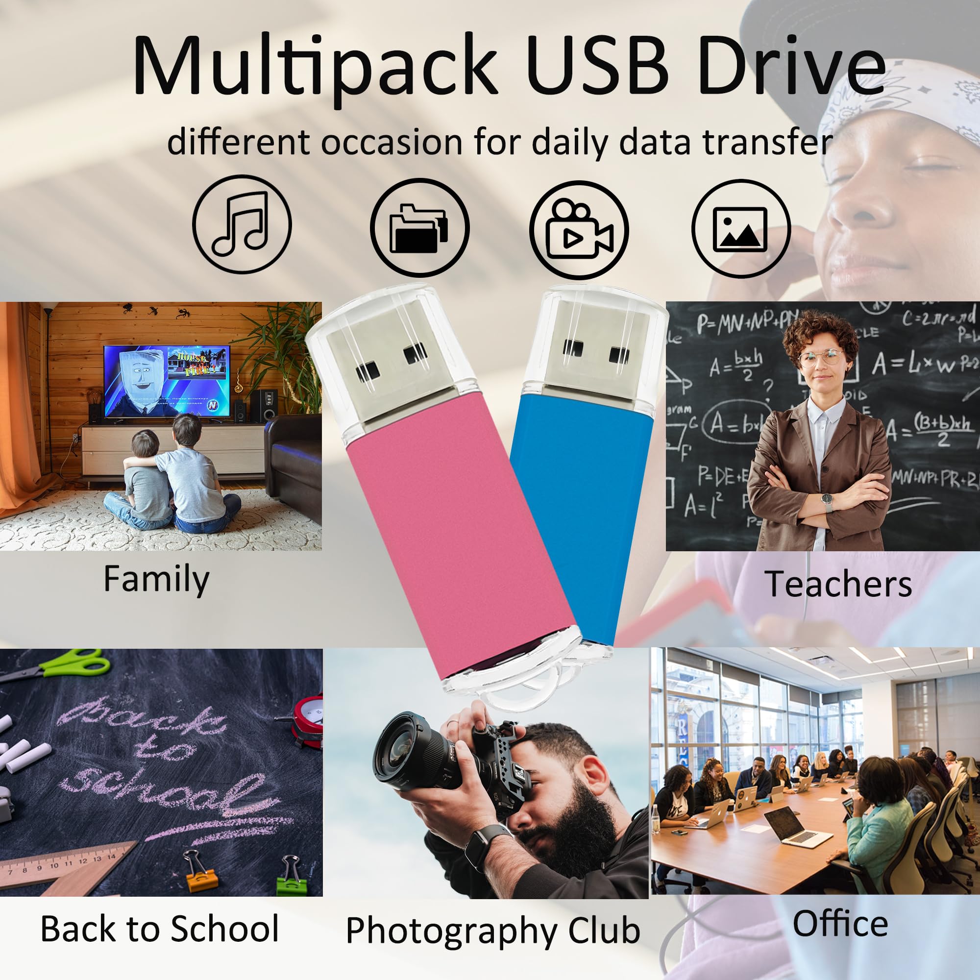 Usb Thumb Drive 4Gb Usb 2.0 Flash Drive 10 Pack, Nicepicten 4Gb Pendrive Usb Memory Stick Jump Zip Drive Usb Storage Key, Metal