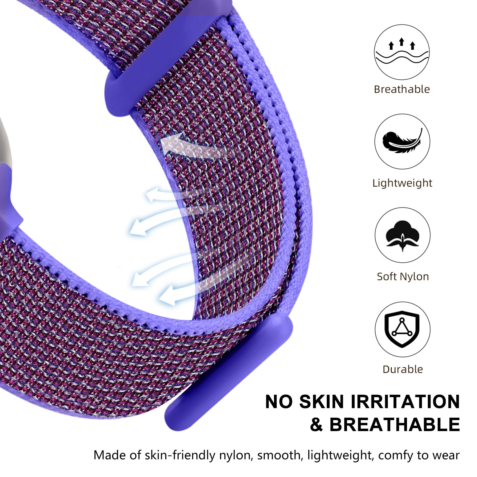 Getino Compatible For Apple Watch Band 40Mm 41Mm 38Mm Iwatch Bands 42Mm 46Mm 44Mm 45Mm 49Mm Women Men, Stretchy Sport Soft Nylon