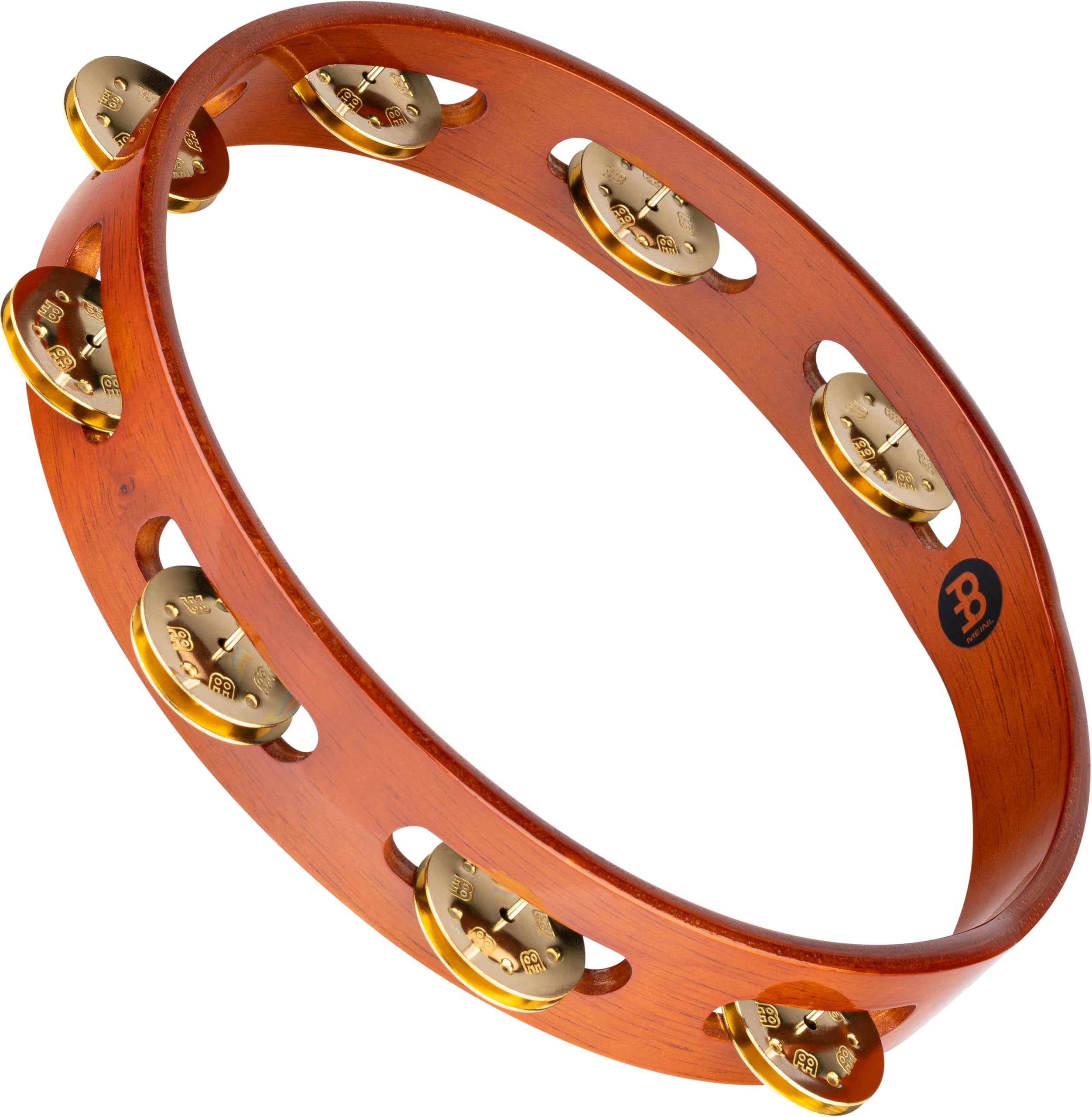 Meinl Percussion Traditional Wood Tambourine With Solid Brass Jingles, Single Row   Not Made In China   For All Musicians, 2 Yea
