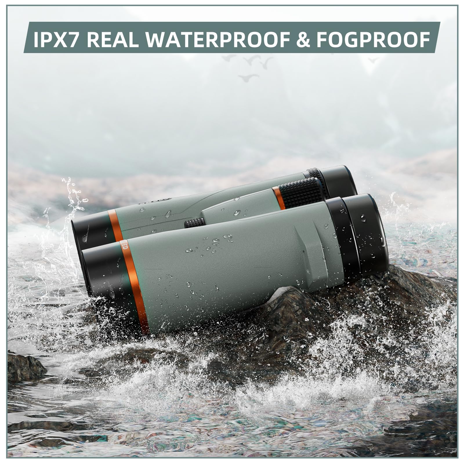 10X42 Ed Binoculars For Adults High Powered With Phone Adapter, Waterproof Binoculars With Ed Lenses, Super Bright Clear For Bir