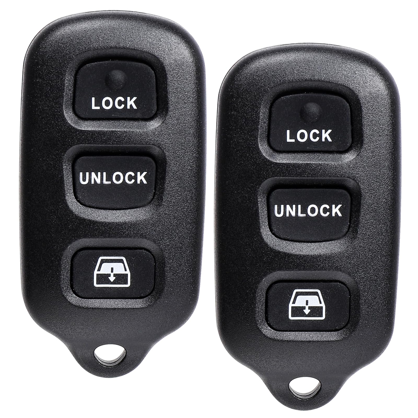 Npauto 2 Pack Key Fob Replacement For Toyota 4Runner 1999 2000 01 02 03 04 05 06 07 2008 2009 | Toyota Sequoia 2001 2008 Keyless