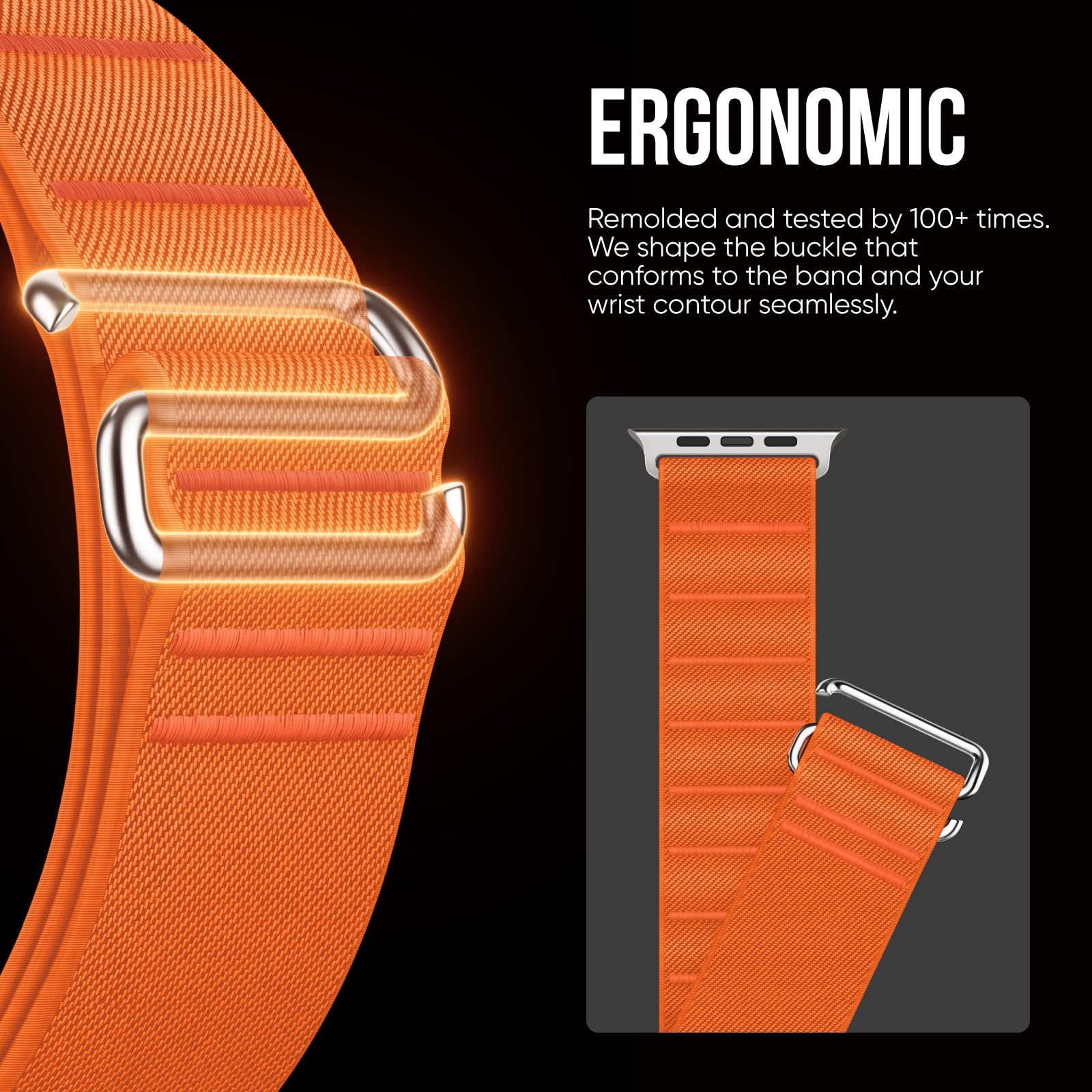 Suitisbest Sport Bands Compatible With Apple Watch Ultra Band 49Mm 46Mm 45Mm 44Mm 42Mm Men Women, Stretchy Nylon Sport Loop Stra