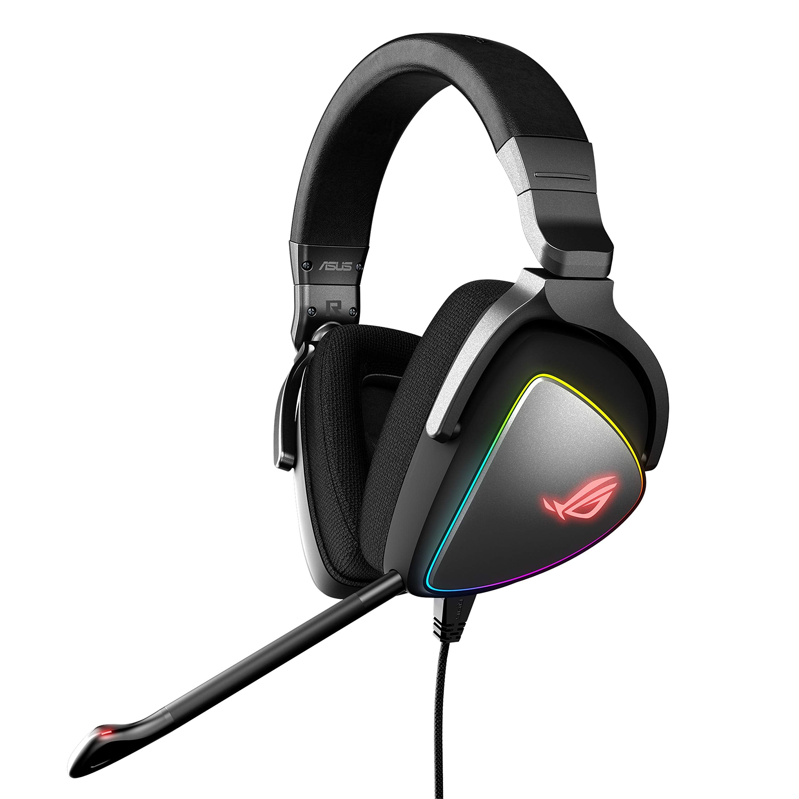ASUS Gaming Headset ROG DELTA | Headset with Mic and Hi-Res ESS Quad-DAC | Compatible Gaming Headphones for PC, Mac, PS4, Xbox O
