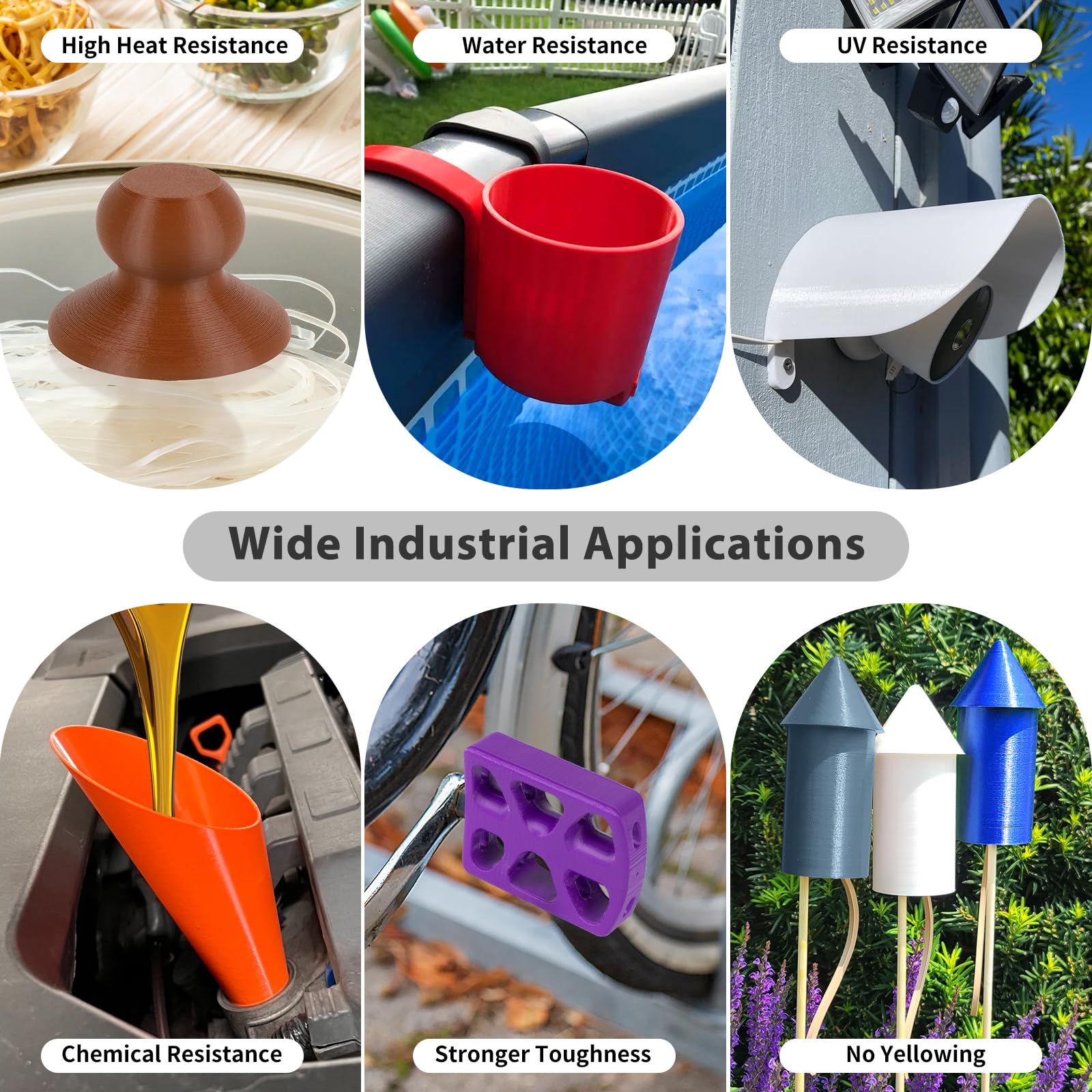 Isanmate Asa Filament 1.75Mm Bluish Grey 1Kg, Uv & Weather Resistant 3D Printer Filament Perfect For Outdoor Functional Parts, D