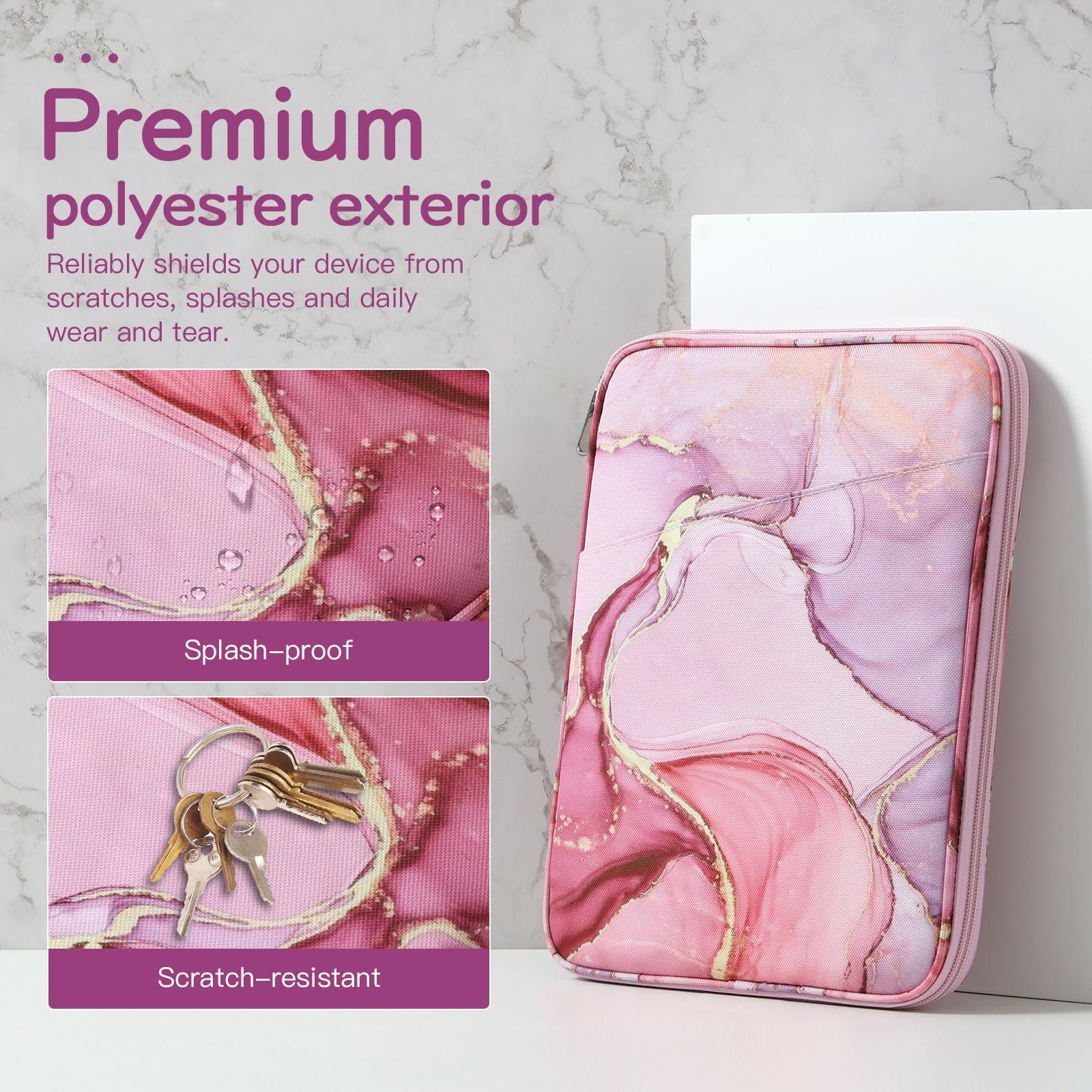 Dadanism 9-11 Inch Tablet Sleeve Bag Carrying Case For Ipad 9/8/7Th Gen 10.2, Ipad Air 11 2024, Ipad Pro 11 M4 M2 2024, Ipad Air