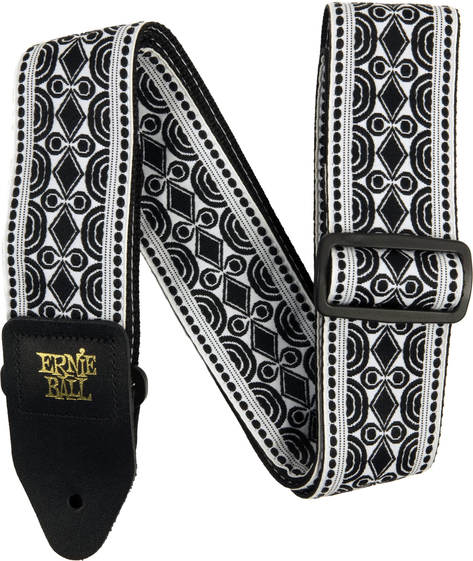 Ernie Ball Jacquard Guitar Strap, Beatnik Black (P05319), 41 - 72