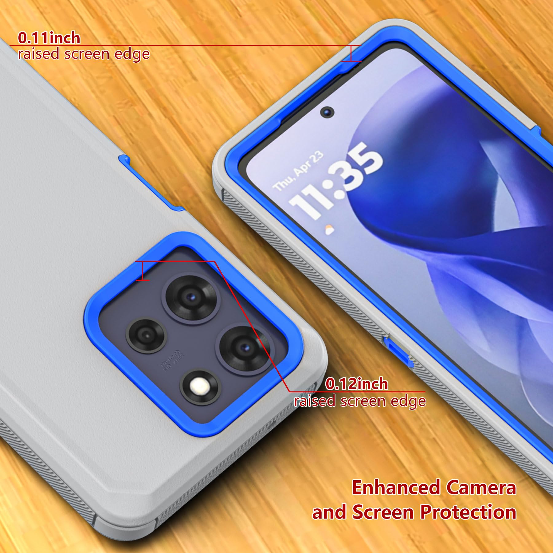 Tashhar Shockproof Phone Case For Motorola Moto G Power 5G 2025/Moto G Play 2025 With Belt Clip Holster,Rugged Full-Body Protect