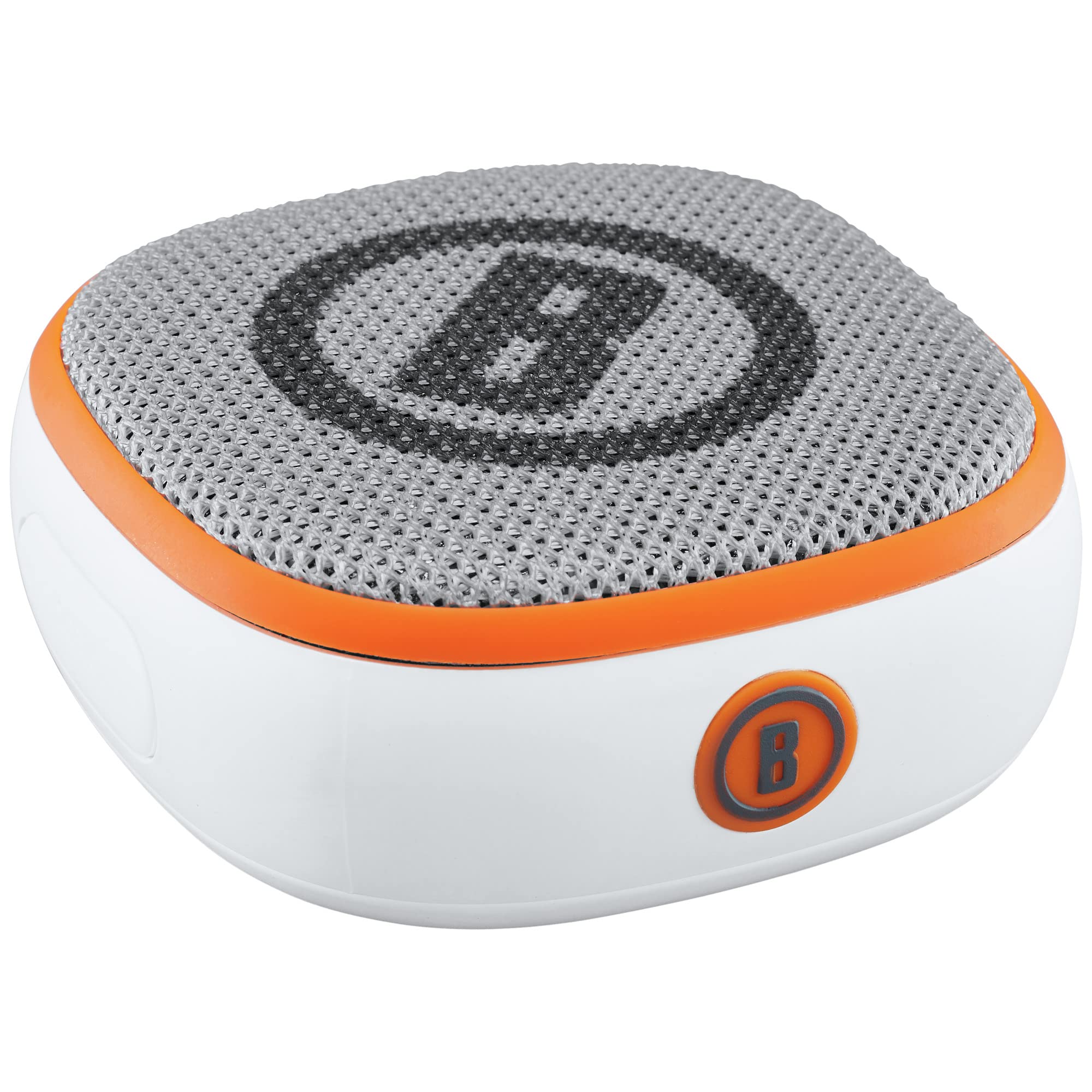 Bushnell Disc Jockey  Bluetooth  Speaker, Lightweight Disk Golf  Speaker With Distance To Basket  Gps, White/Orange, Small