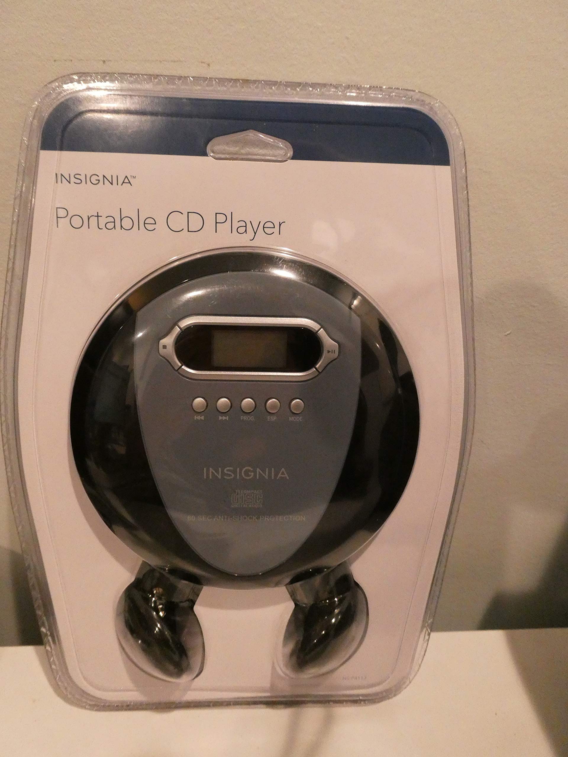 Insignia NS-P4112 Portable CD Player with Skip Protection for CD, CD-R, CD-RW - Includes Headphones