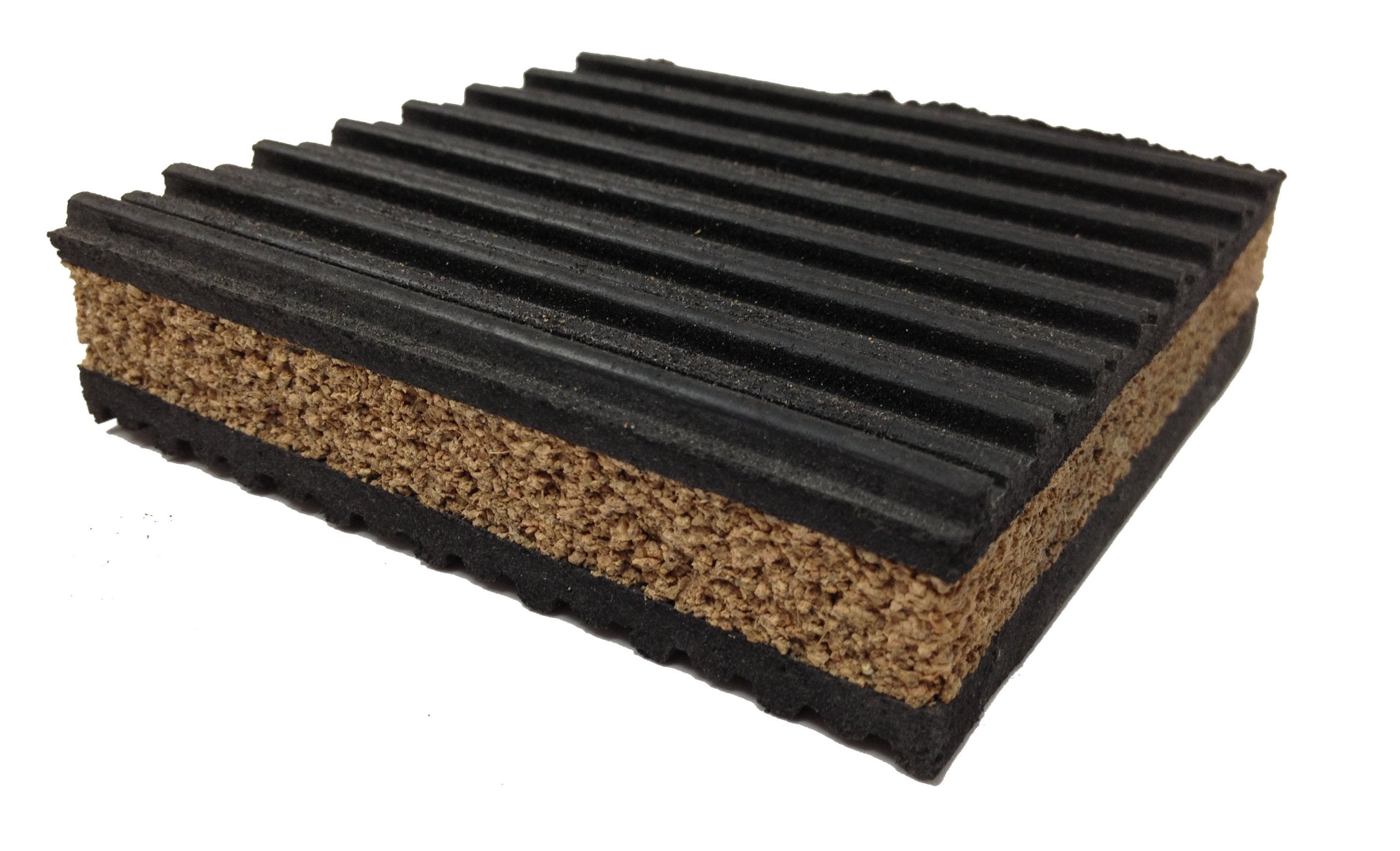 Cork & Rubber Anti Vibration Pads 6 '' X 6 '' (Package Of 4)