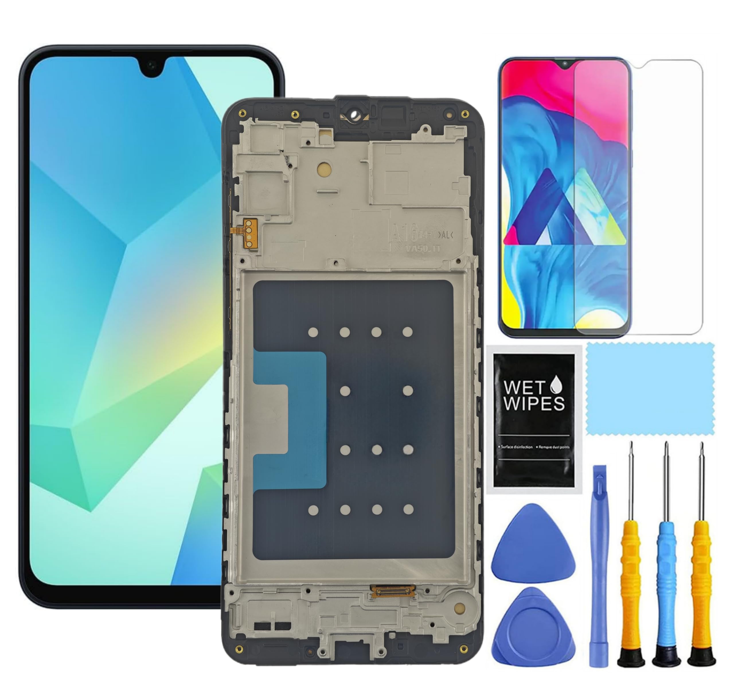 Ztooyo For Samsung Galaxy A16 5G Screen Replacement For Samsung A16 Screen Replacement With Frame Kit A166E A166U A166P S166V A1