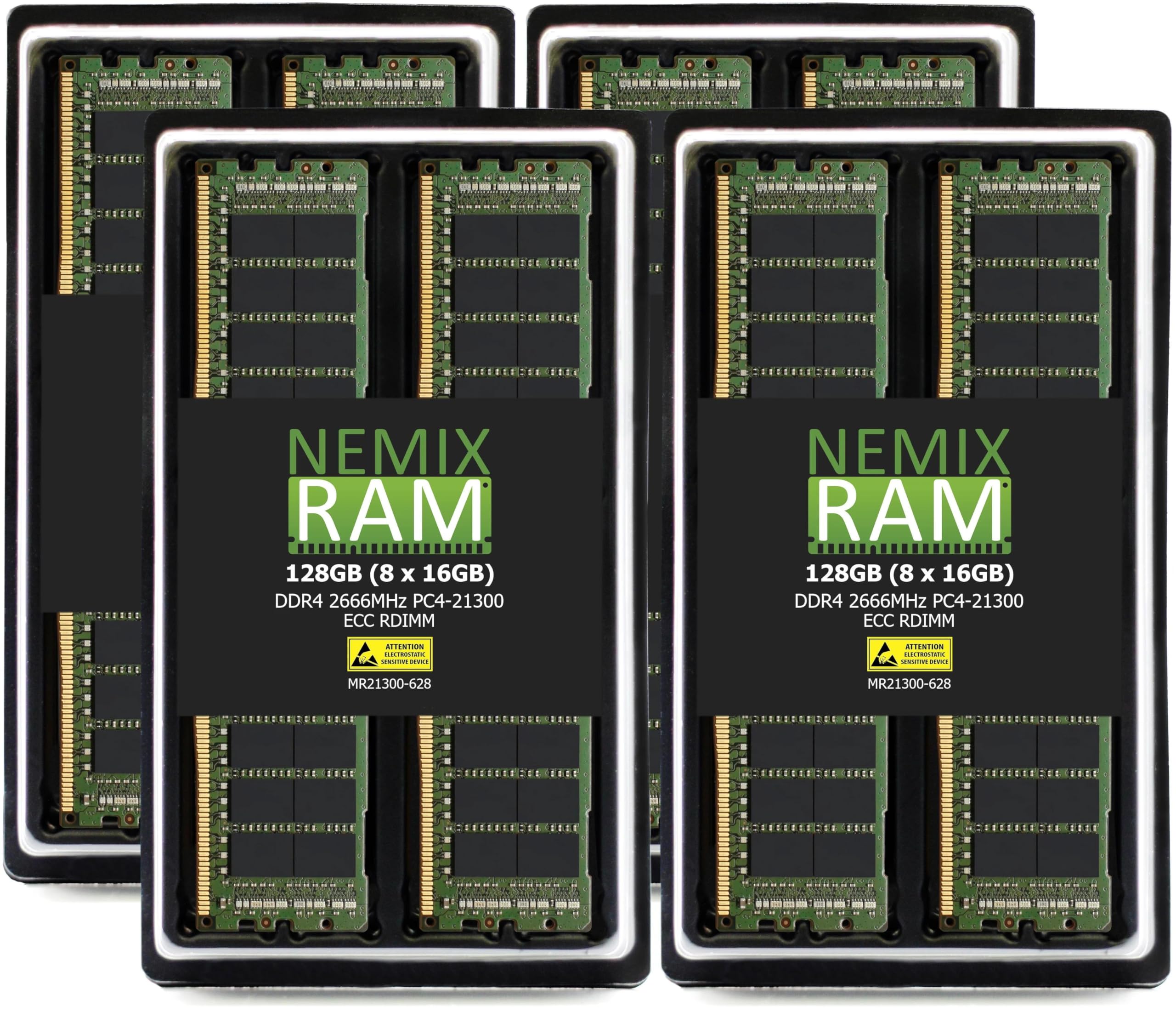 Nemix Ram 128Gb (8X16Gb) Ddr4 2666Mhz Pc4 21300 2Rx8 1.2V 288 Pin Ecc Rdimm Registered Server Memory Kit