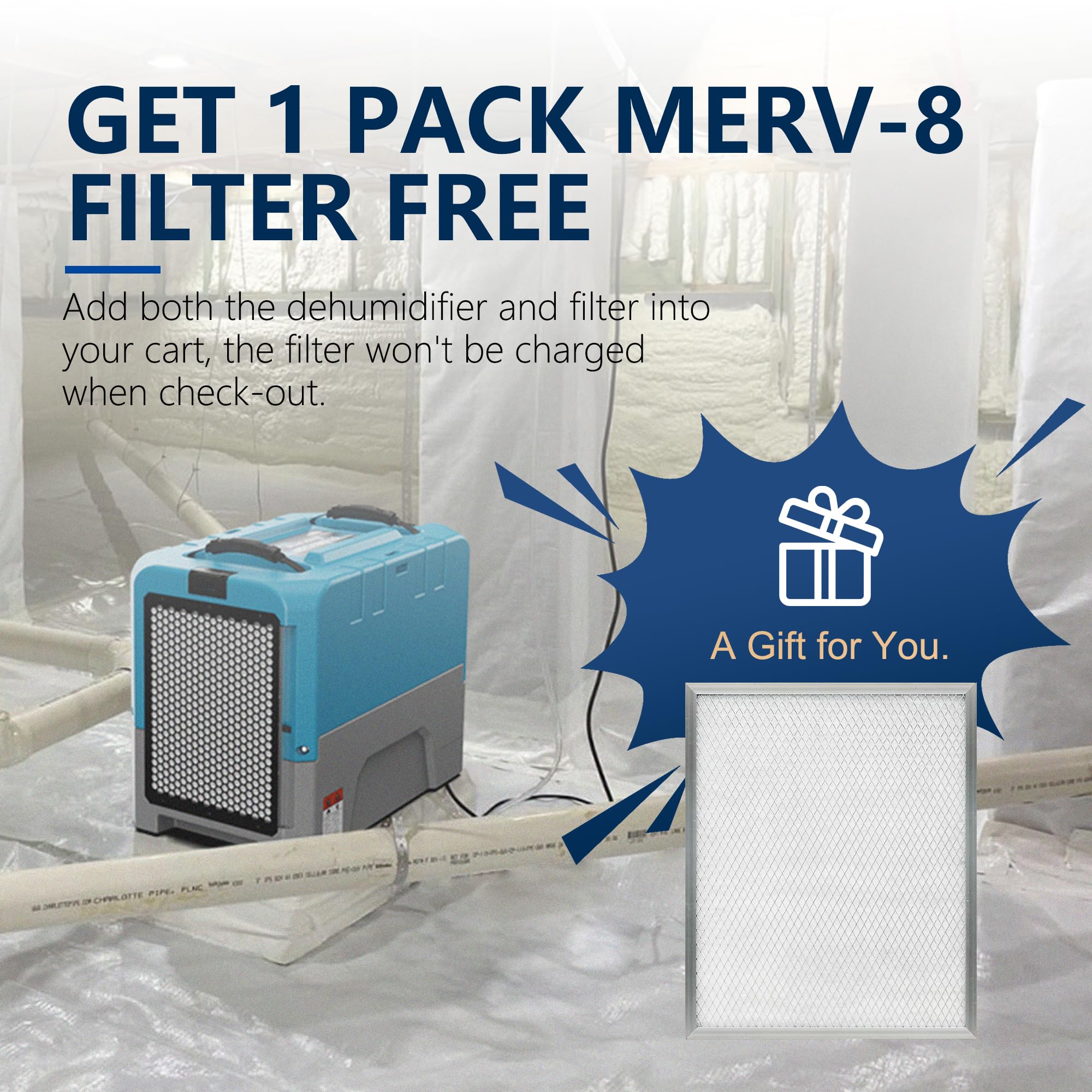 Alorair Lgr Smart Wifi Commercial Dehumidifier With Pump, Up To 180 Ppd (Saturation), 5 Years Limited Warranty, Industrial Dehum