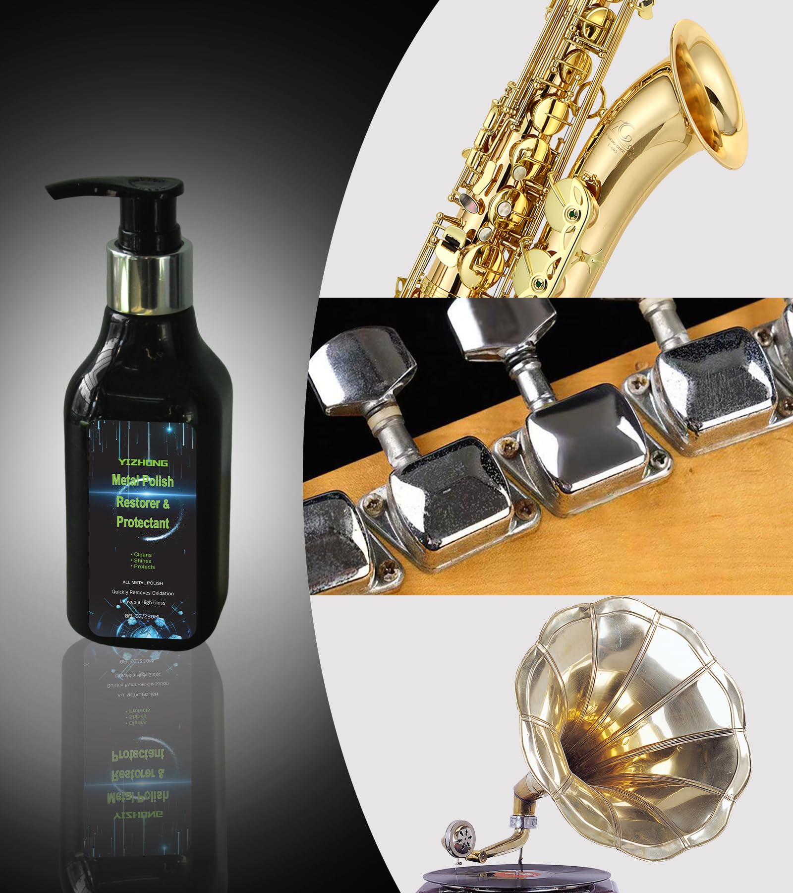 Musical Instrument Polishing Cleaning, Rust Removal, Restoration & Oxidation Protection Kit Various Instruments, Suitable For Br
